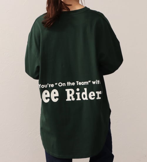 Lee(リー)のROUNDHEM TEE/ラウンドヘム長袖Tシャツ|トップス/Tシャツ/カットソー/レディース|グリーン