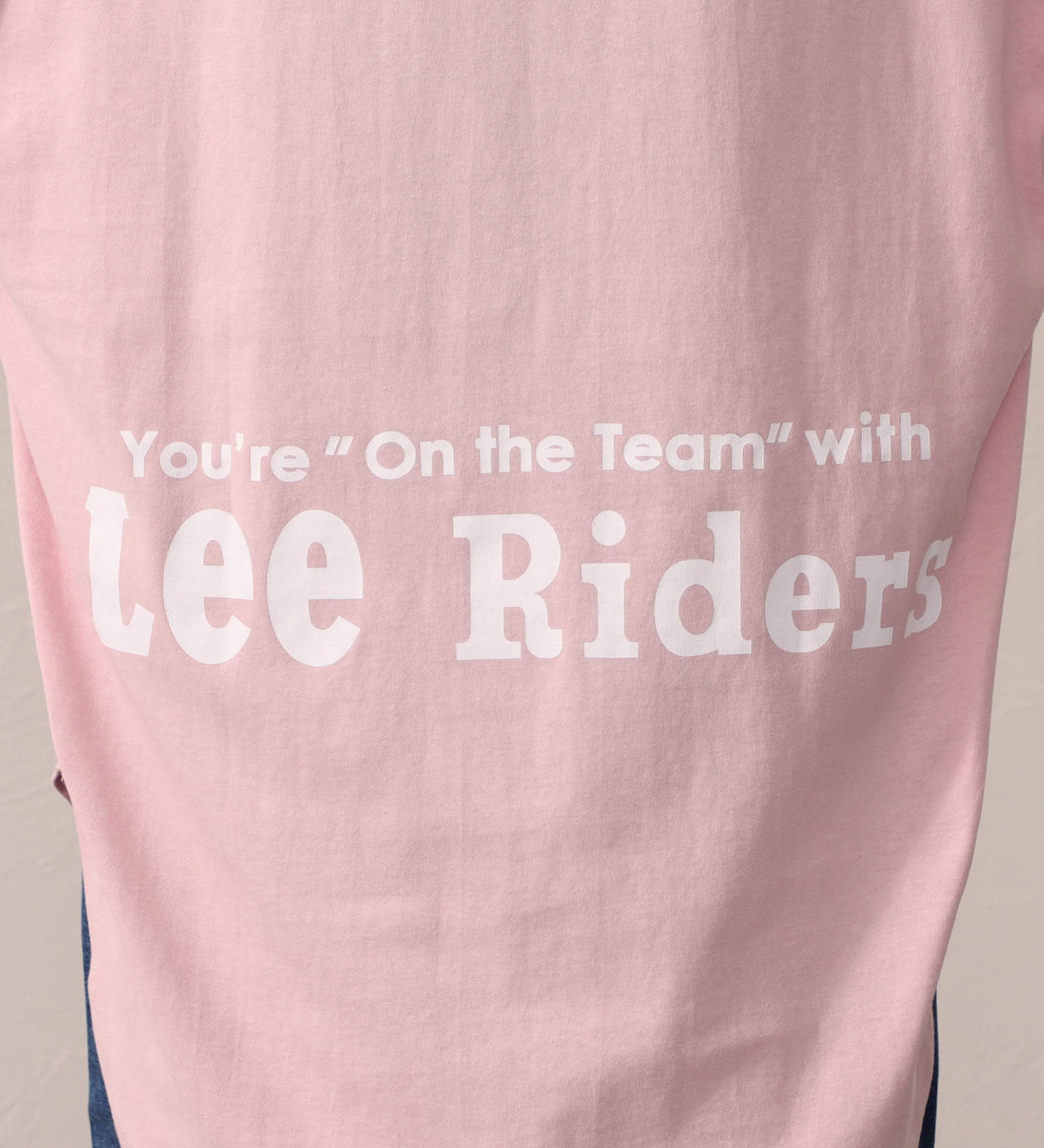 Lee(リー)のROUNDHEM TEE/ラウンドヘム長袖Tシャツ|トップス/Tシャツ/カットソー/レディース|ピンク