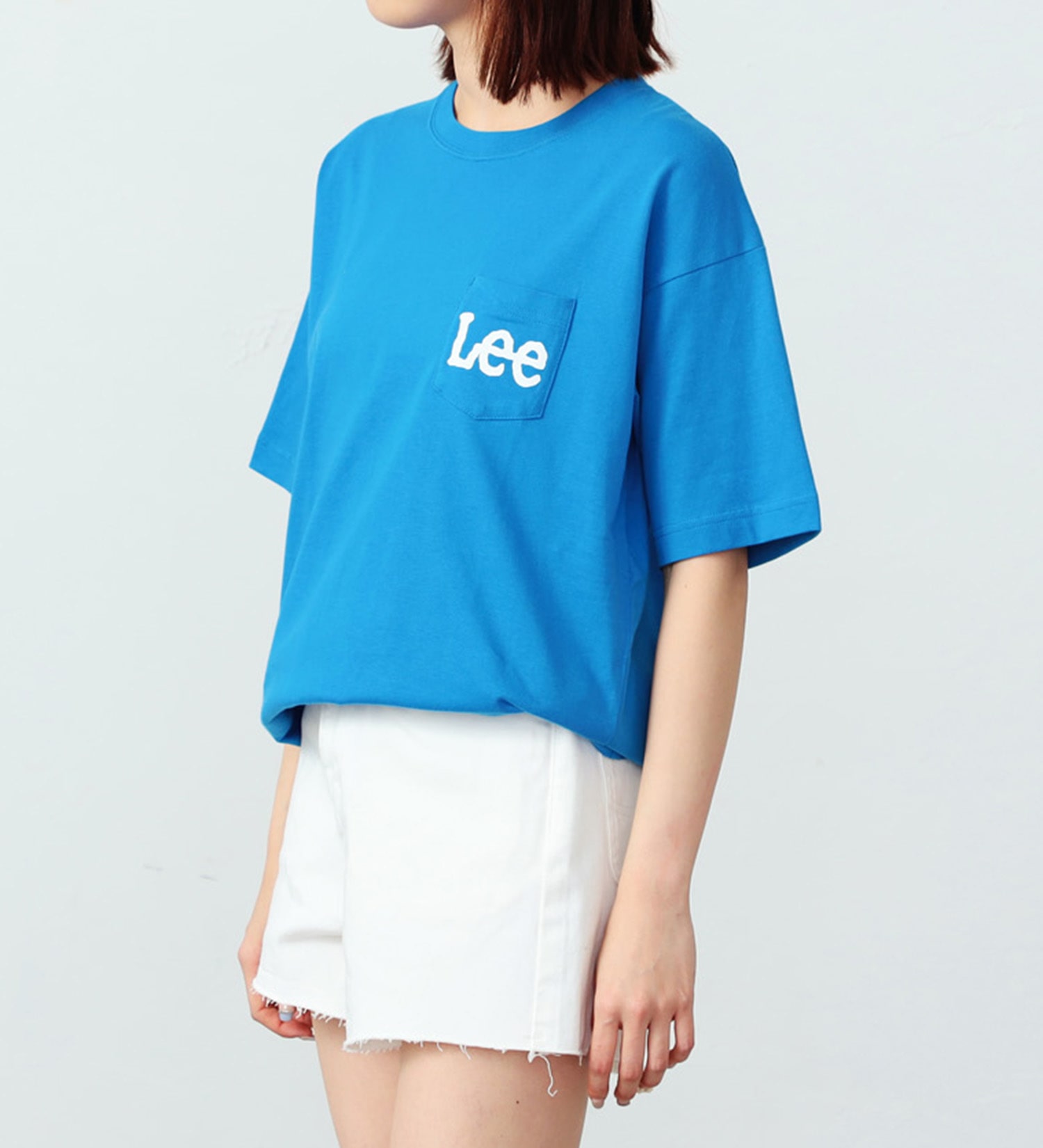 Lee(リー)の【タイムセール】ポケットロゴ ショートスリーブTee|トップス/Tシャツ/カットソー/レディース|ブルー