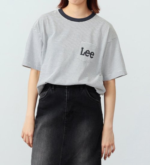Lee(リー)のポケットロゴ ショートスリーブTee|トップス/Tシャツ/カットソー/レディース|ホワイトxブラック