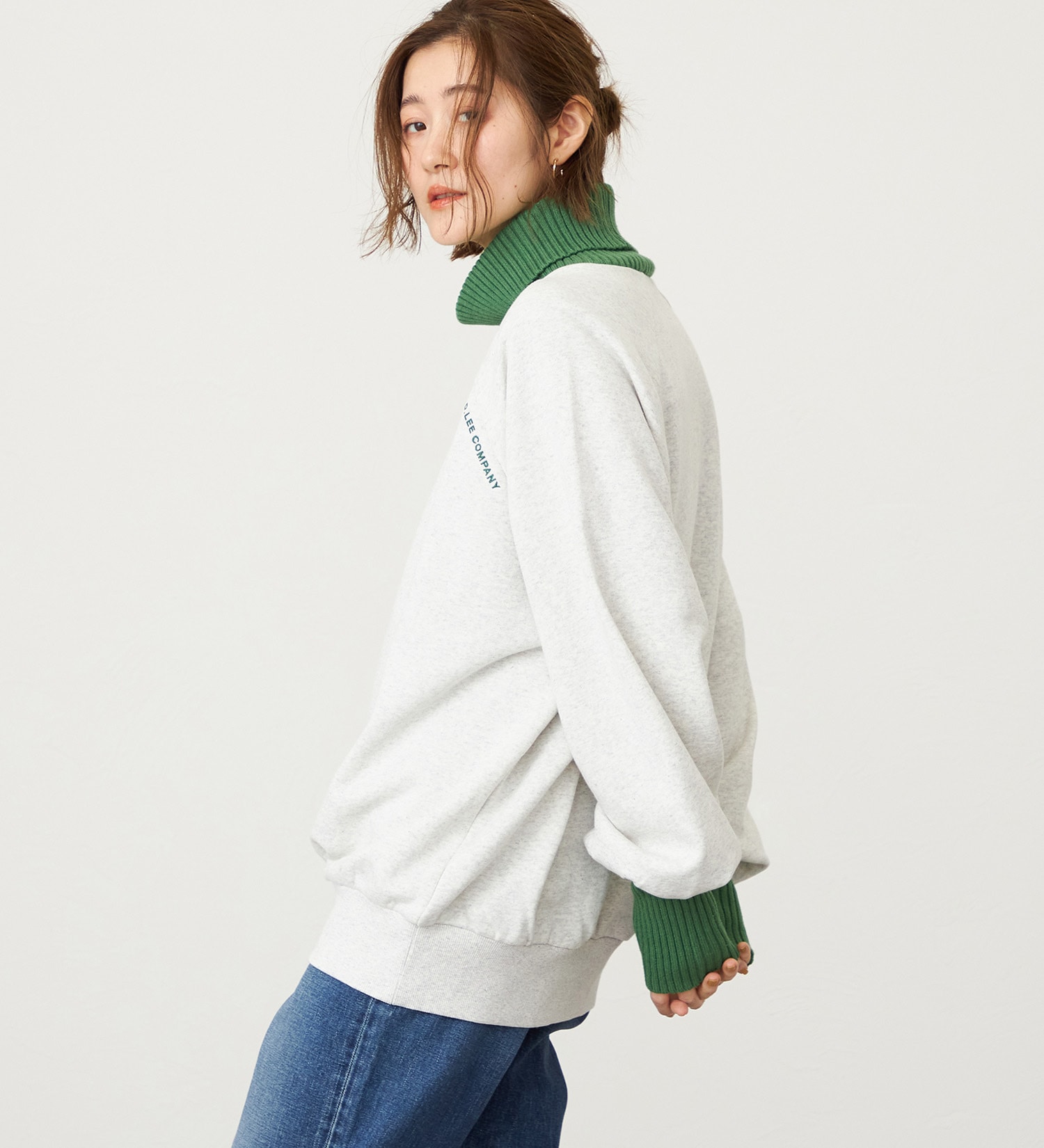 Lee(リー)のタートルネックスウェット【ベストセラー】|トップス/スウェット/レディース|グリーン