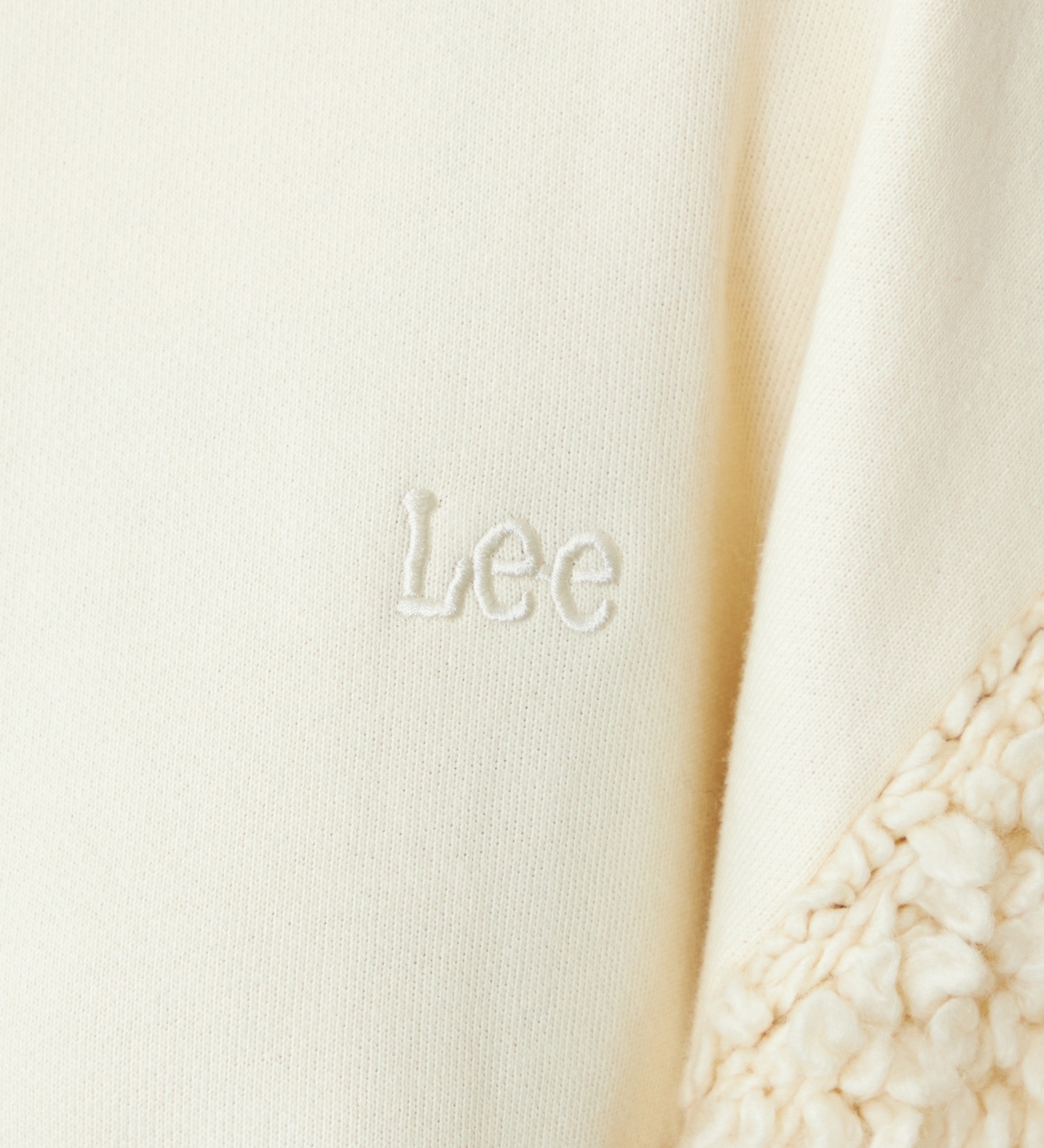 Lee(リー)のループニットパネルスウェットカーディガン|トップス/スウェット/レディース|オフホワイト