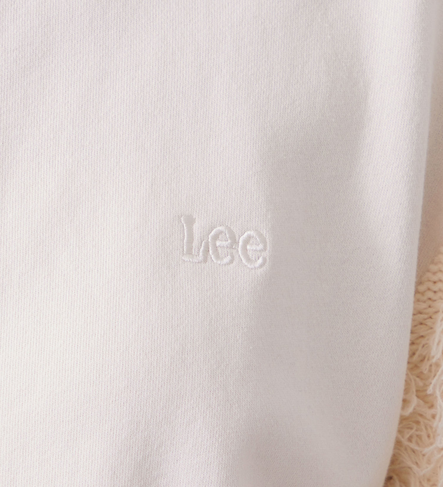 Lee(リー)のKNITPANEL SWEAT CARDIGAN/ニットパネルスウェットカーディガン|トップス/スウェット/レディース|ブルー