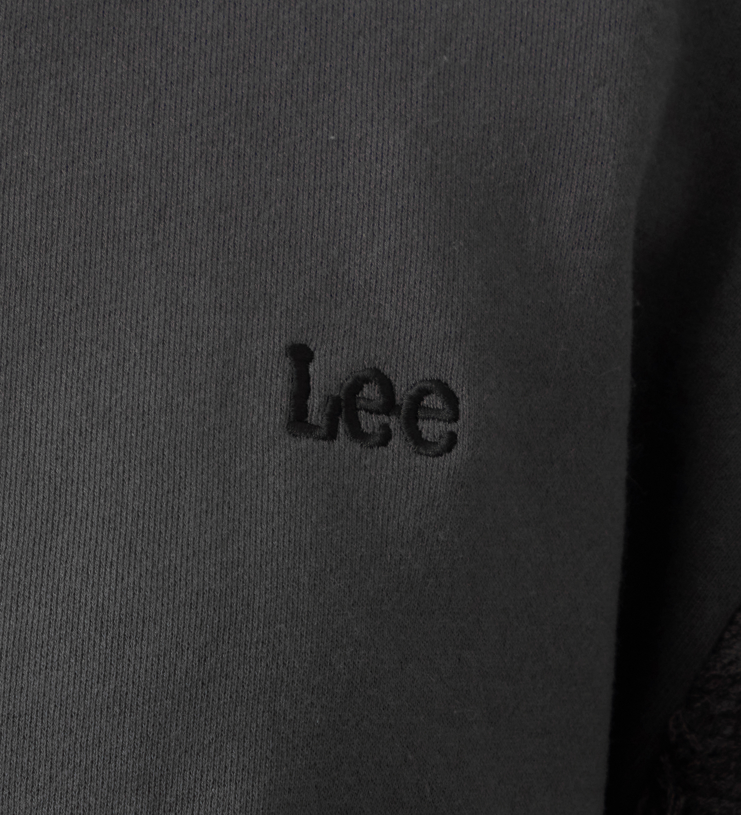 Lee(リー)のKNITPANEL SWEAT CARDIGAN/ニットパネルスウェットカーディガン|トップス/スウェット/レディース|チャコール