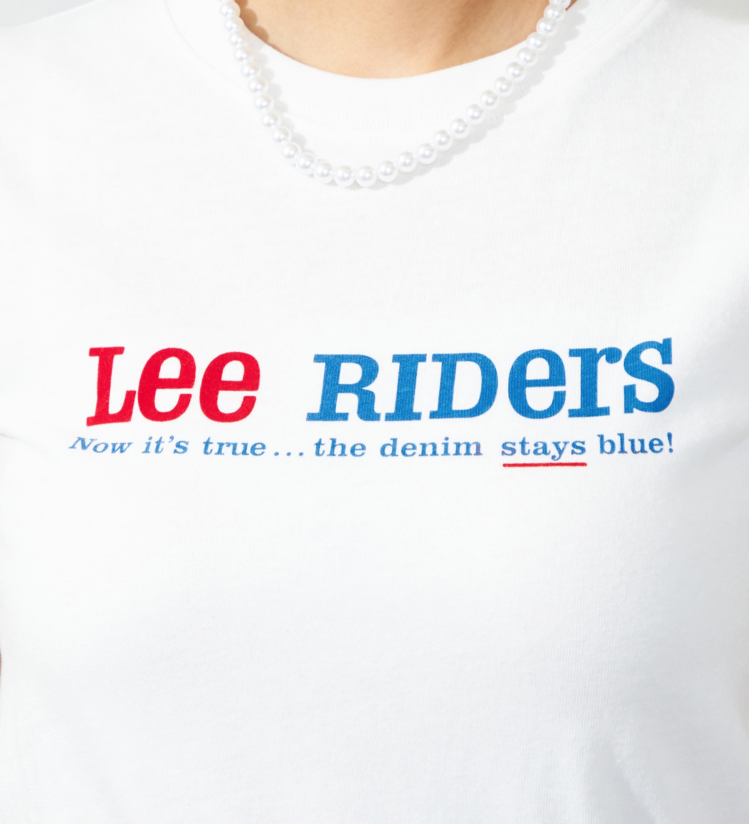 Lee(リー)の【SALE】Lee ロゴ プリント ハーフスリーブTee（Sサイズ）|トップス/Tシャツ/カットソー/レディース|ホワイト3