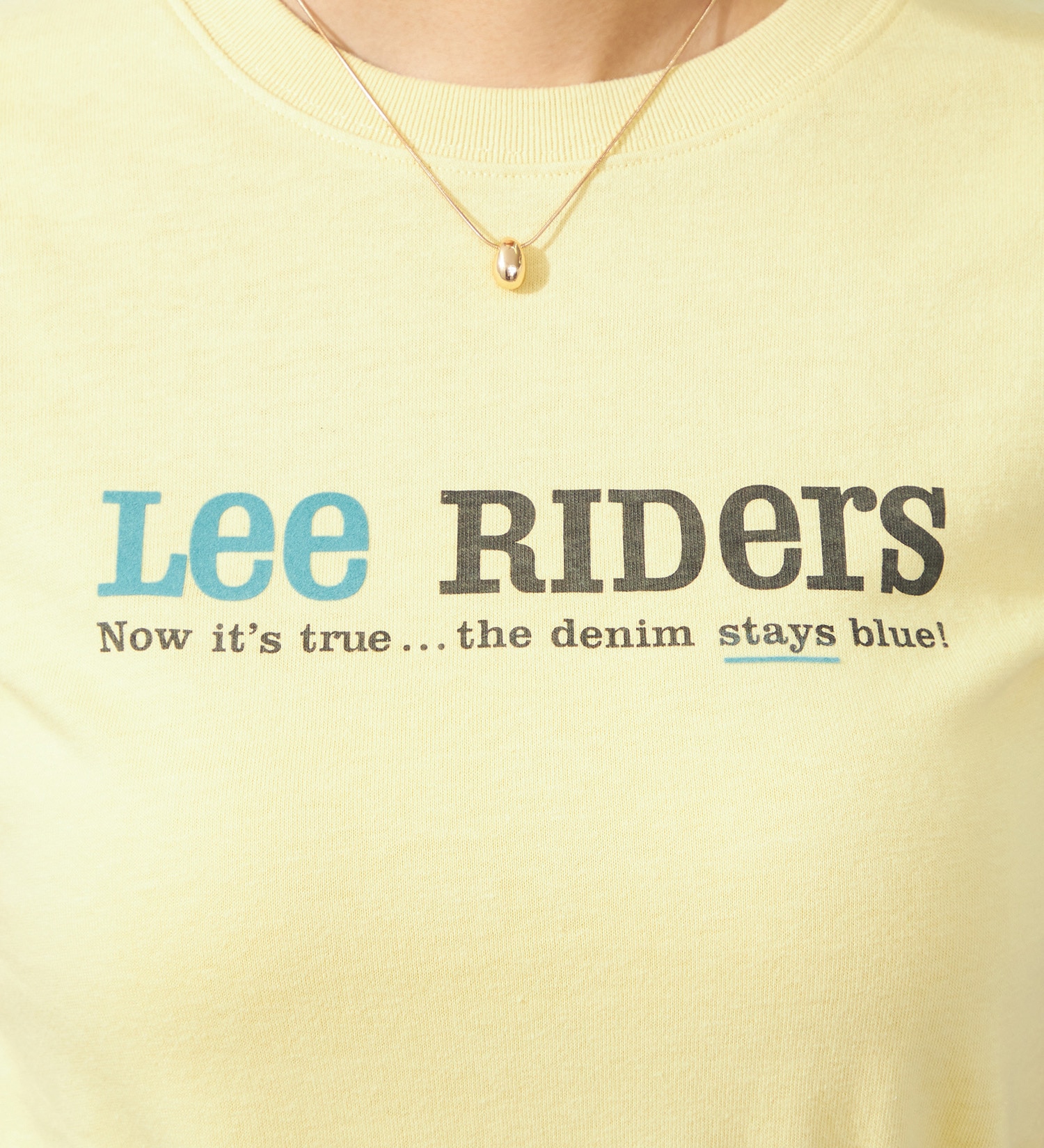 Lee(リー)の【GW SALE】Lee ロゴ プリント ハーフスリーブTee（Sサイズ）|トップス/Tシャツ/カットソー/レディース|イエロー