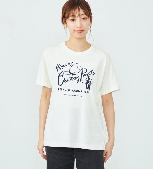 Lee(リー)のプリントTシャツ|トップス/Tシャツ/カットソー/レディース|オフホワイト