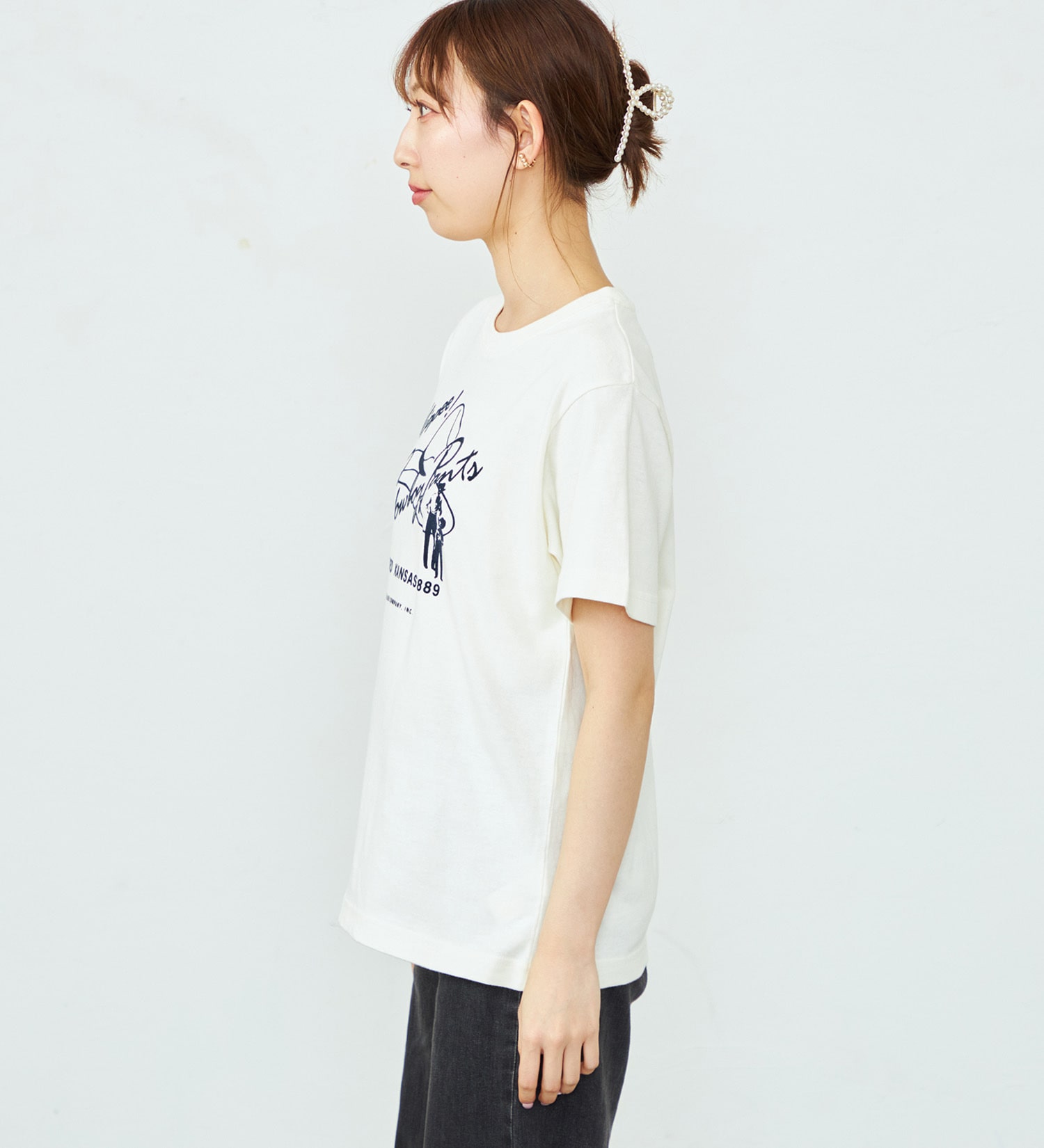 肩開きフリル袖Tシャツ(S(140) ラベンダー): ジュニア