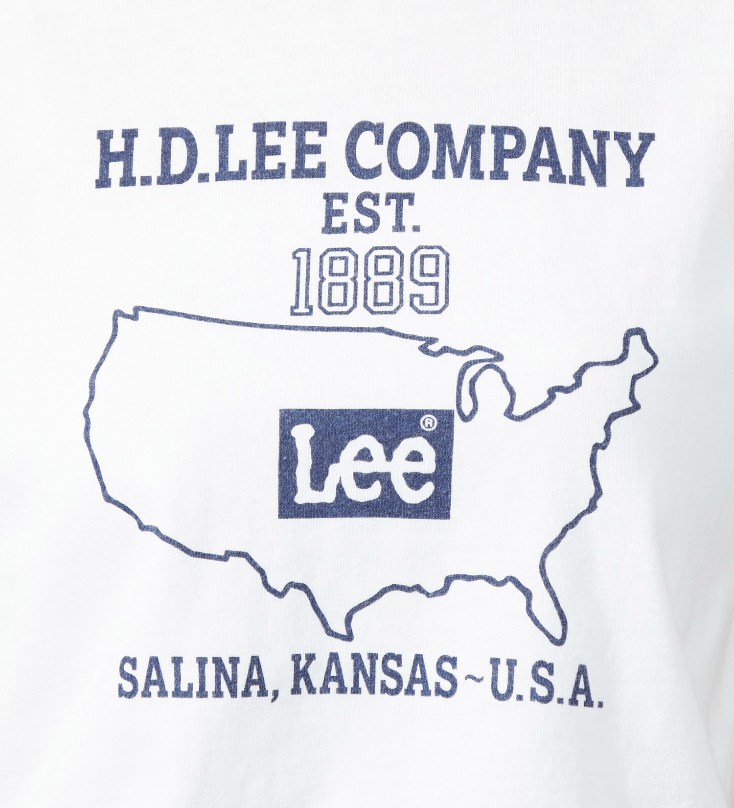 Lee(リー)の【SALE】Lee ロゴ プリント ハーフスリーブTee（M/Lサイズ）|トップス/Tシャツ/カットソー/レディース|ホワイト