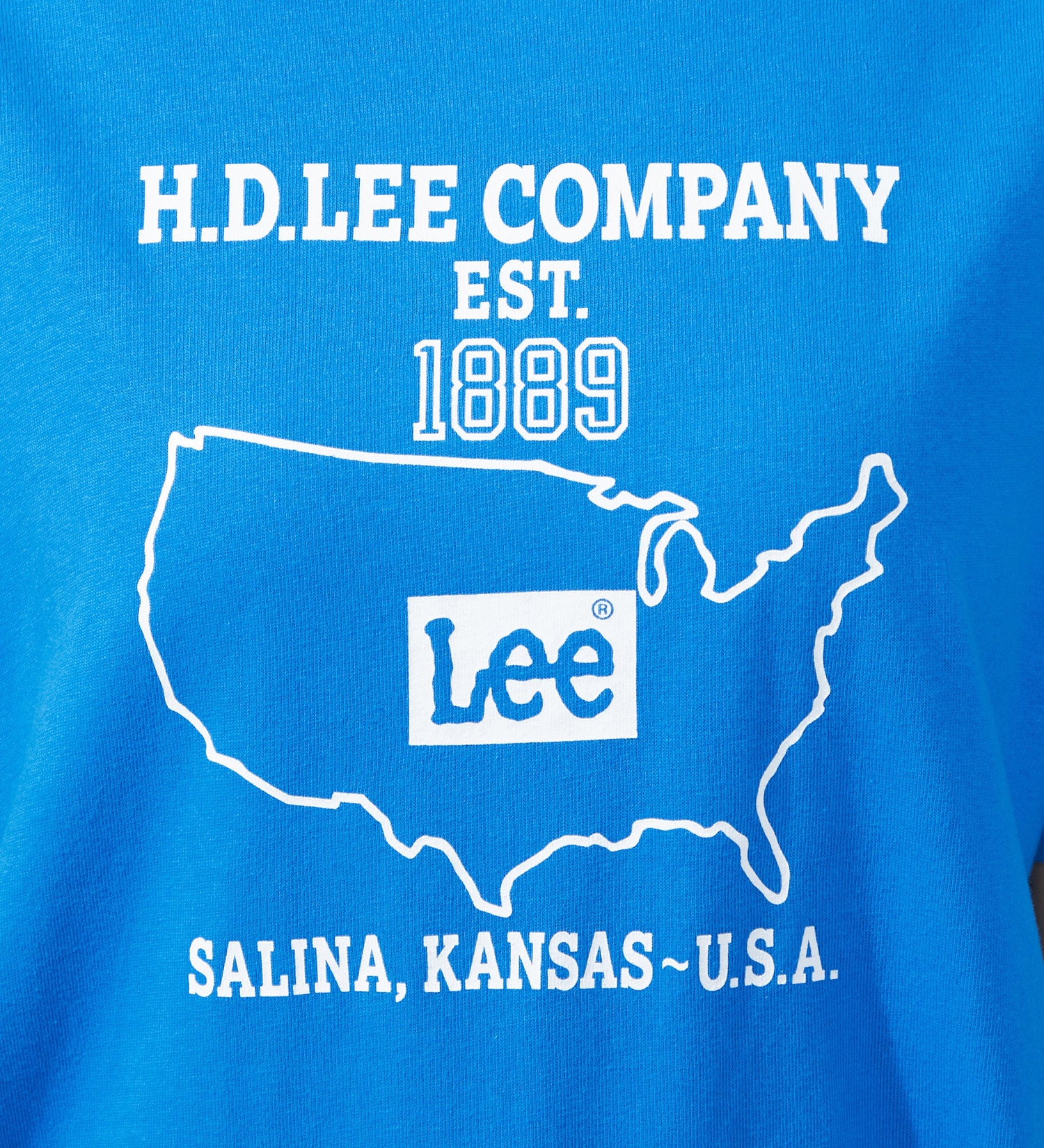 Lee(リー)の【SALE】Lee ロゴ プリント ハーフスリーブTee（M/Lサイズ）|トップス/Tシャツ/カットソー/レディース|ブルー