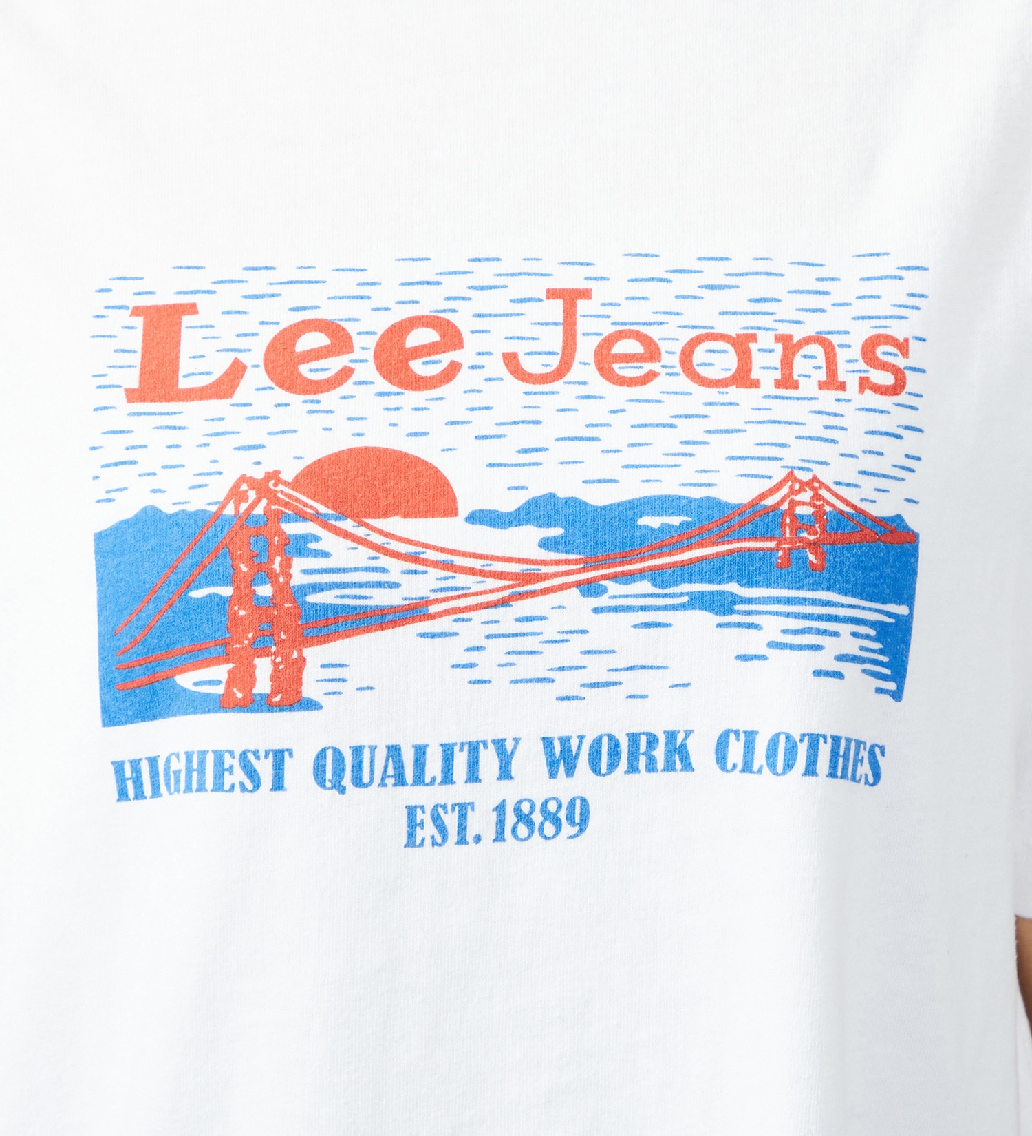 Lee(リー)の【GW SALE】Lee ロゴ プリント ハーフスリーブTee（M/Lサイズ）|トップス/Tシャツ/カットソー/レディース|ホワイト2