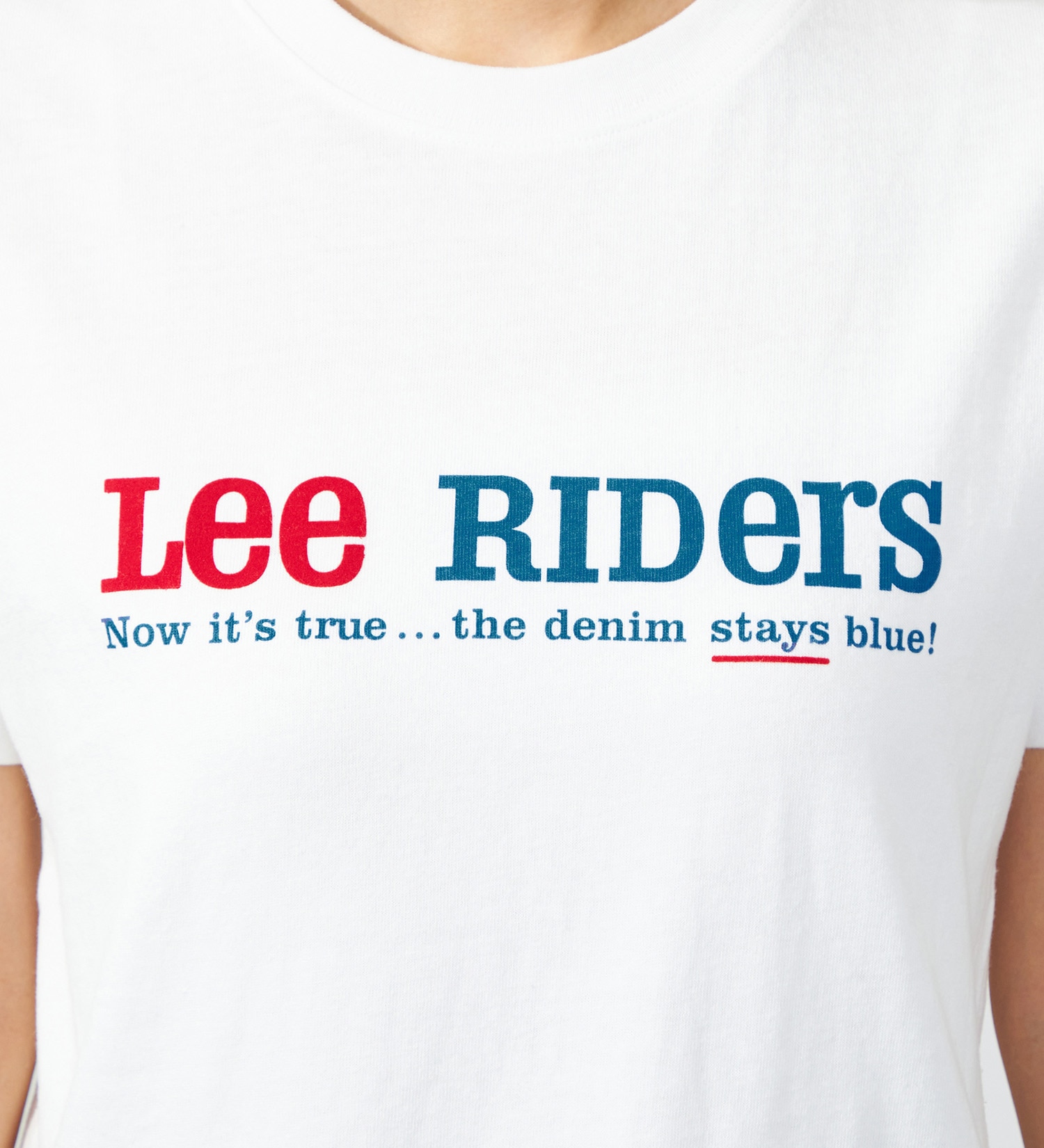 Lee(リー)の【SALE】Lee ロゴ プリント ハーフスリーブTee（M/Lサイズ）|トップス/Tシャツ/カットソー/レディース|ホワイト3