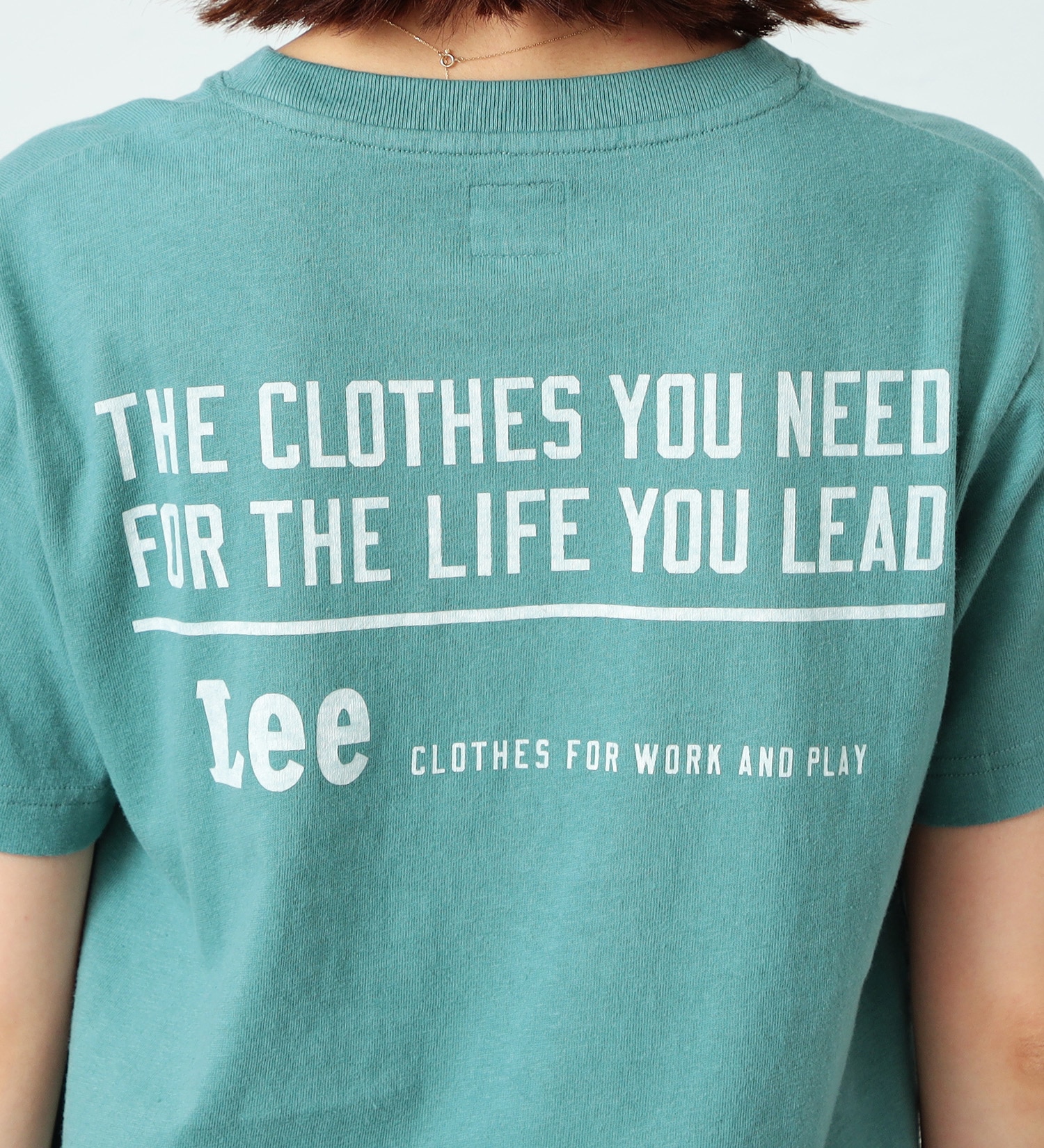 Lee(リー)のLee ロゴ プリント ハーフスリーブTee|トップス/Tシャツ/カットソー/レディース|グリーン