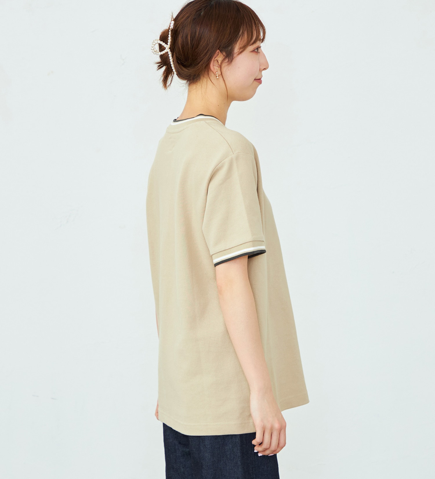 Lee(リー)の鹿の子Tシャツ|トップス/Tシャツ/カットソー/レディース|ベージュ