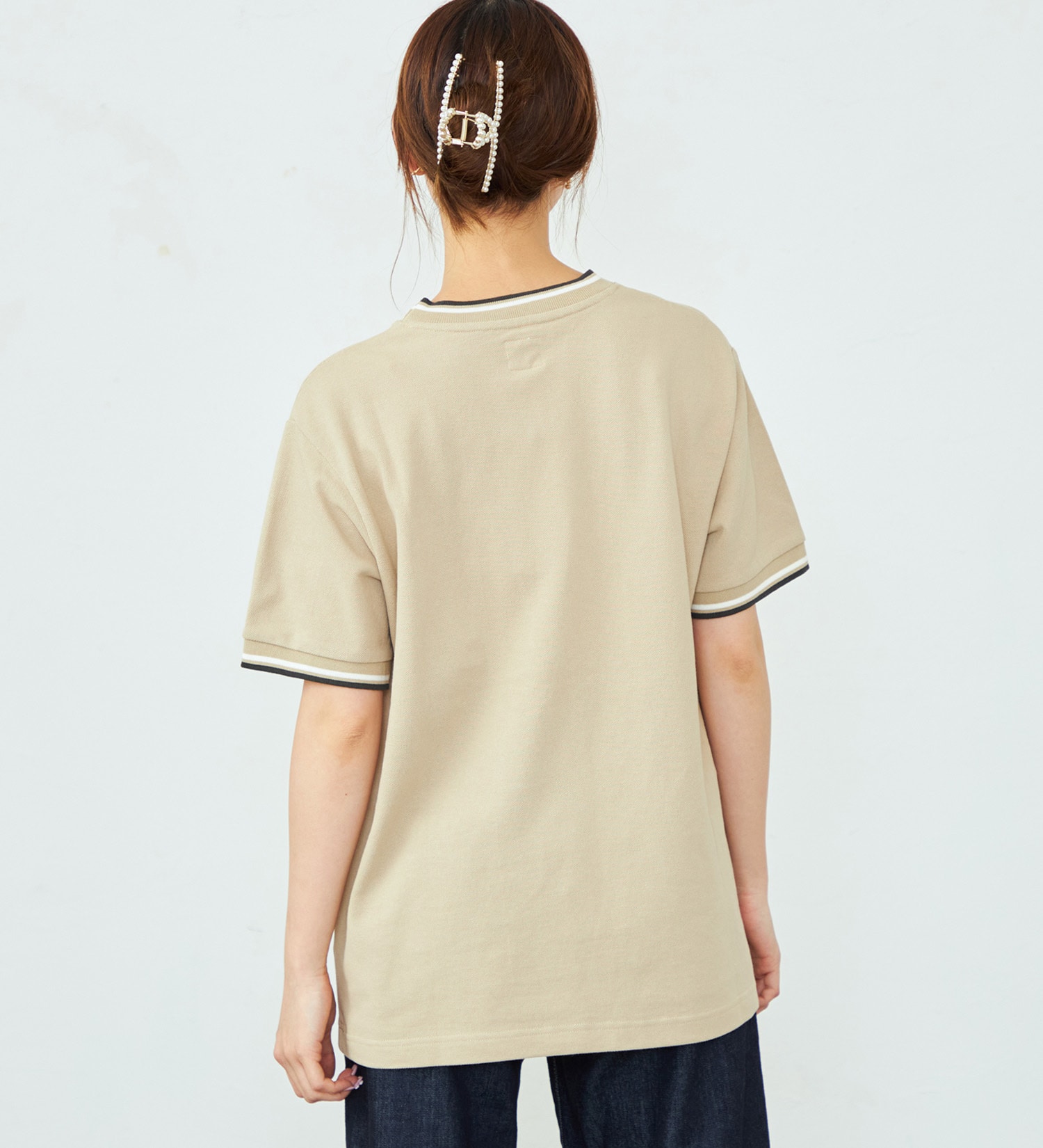 Lee(リー)の鹿の子Tシャツ|トップス/Tシャツ/カットソー/レディース|ベージュ