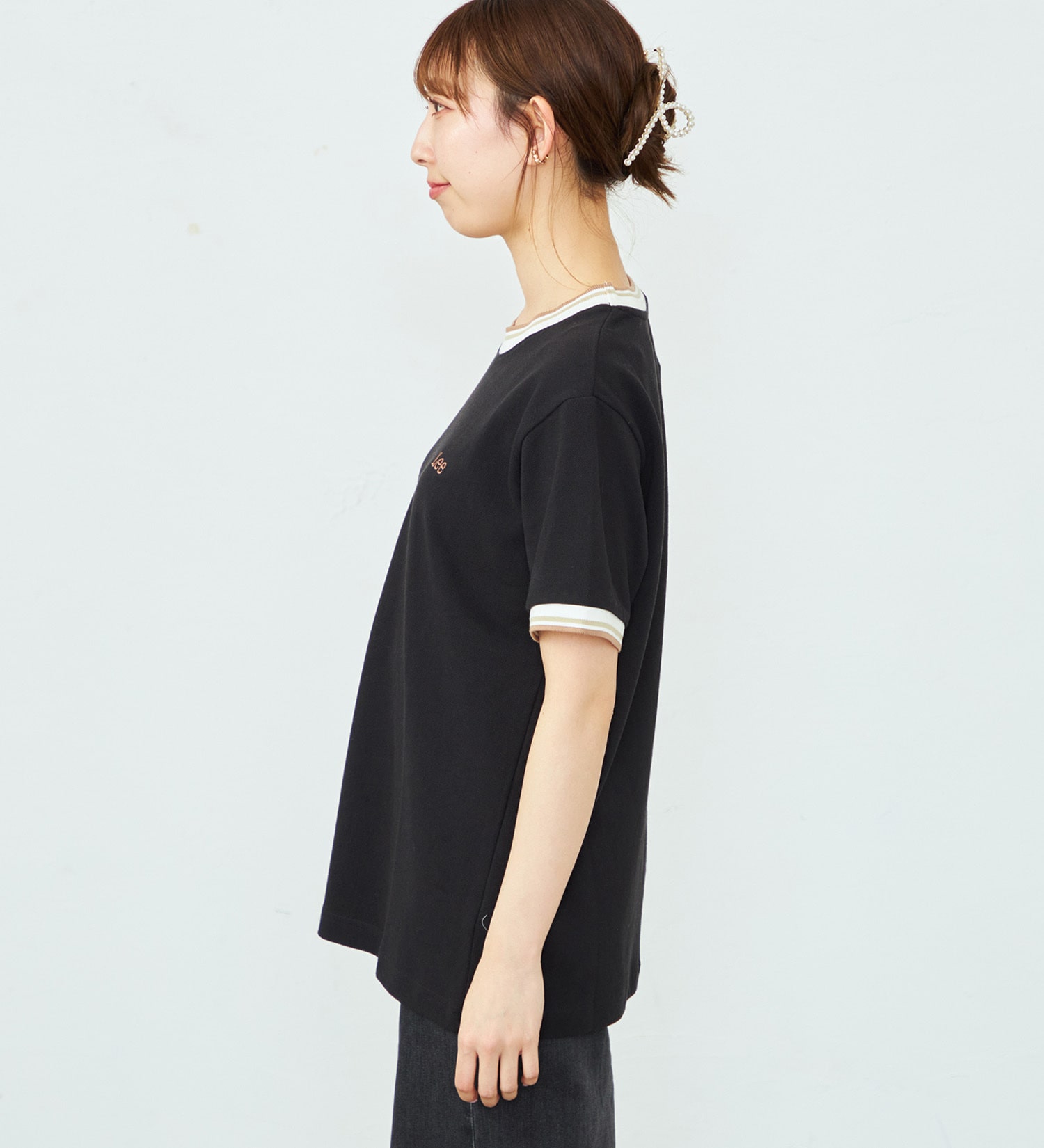 Lee(リー)の鹿の子Tシャツ|トップス/Tシャツ/カットソー/レディース|ブラック