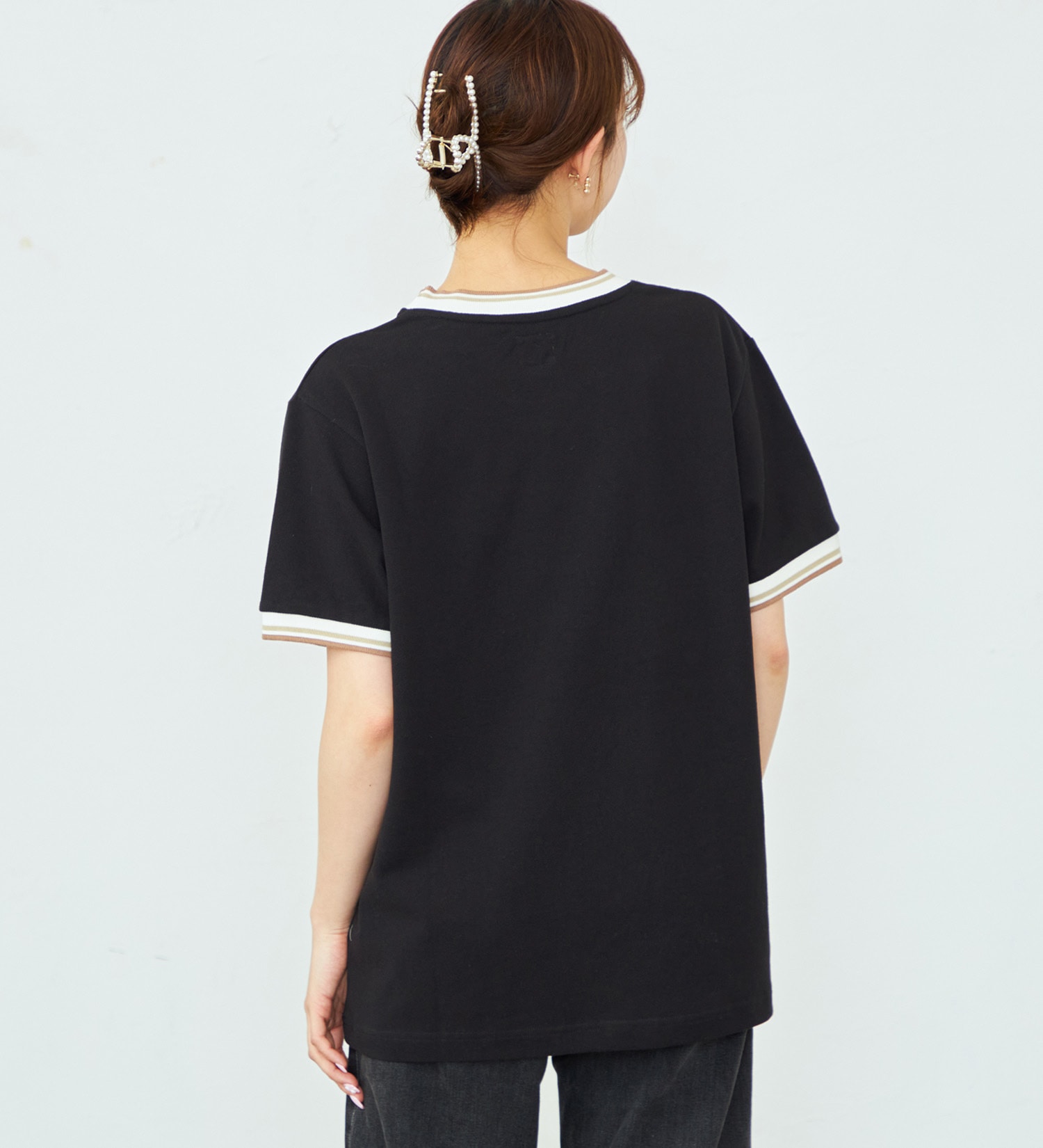Lee(リー)の鹿の子Tシャツ|トップス/Tシャツ/カットソー/レディース|ブラック