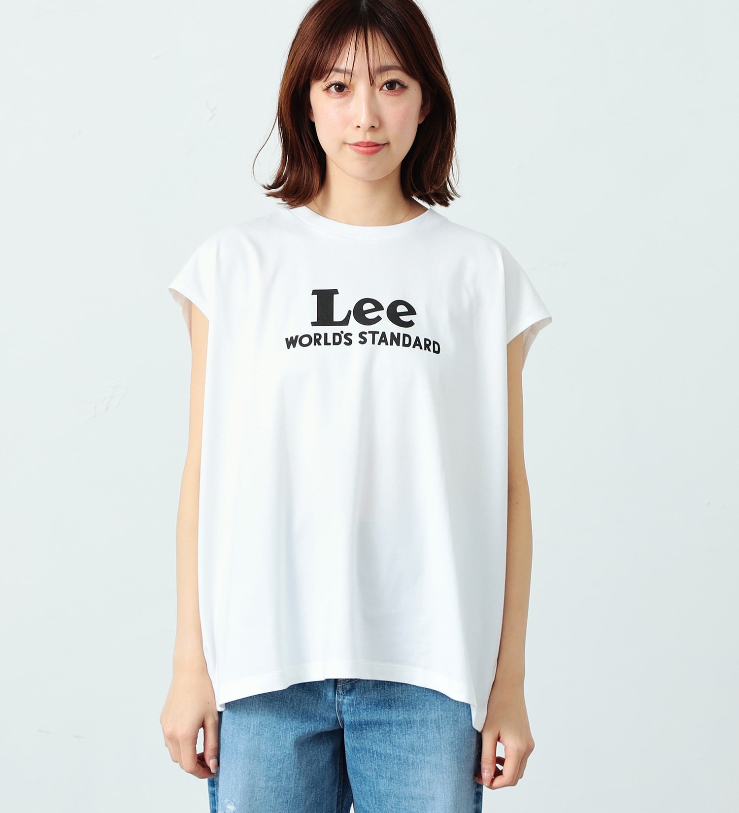 Lee(リー)のプリント ノースリーブTee|トップス/Tシャツ/カットソー/レディース|ホワイト