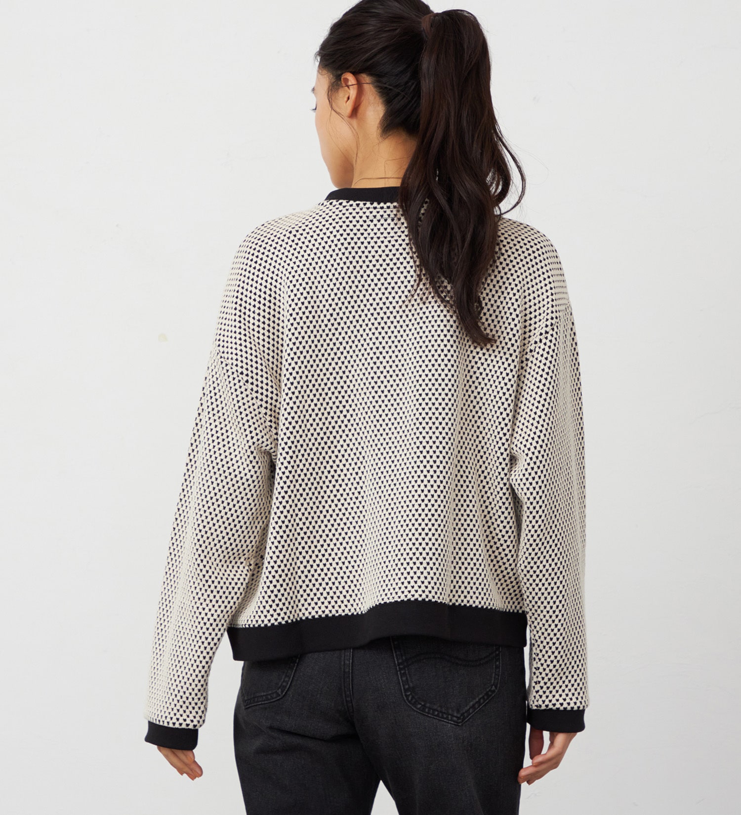 Lee(リー)のニットジャガード カーディガン|トップス/その他トップス/レディース|ブラック