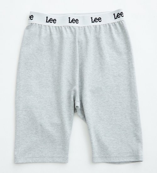 Lee(リー)のLeeロゴリブ ハーフレギンス|パンツ/パンツ/レディース|グレー