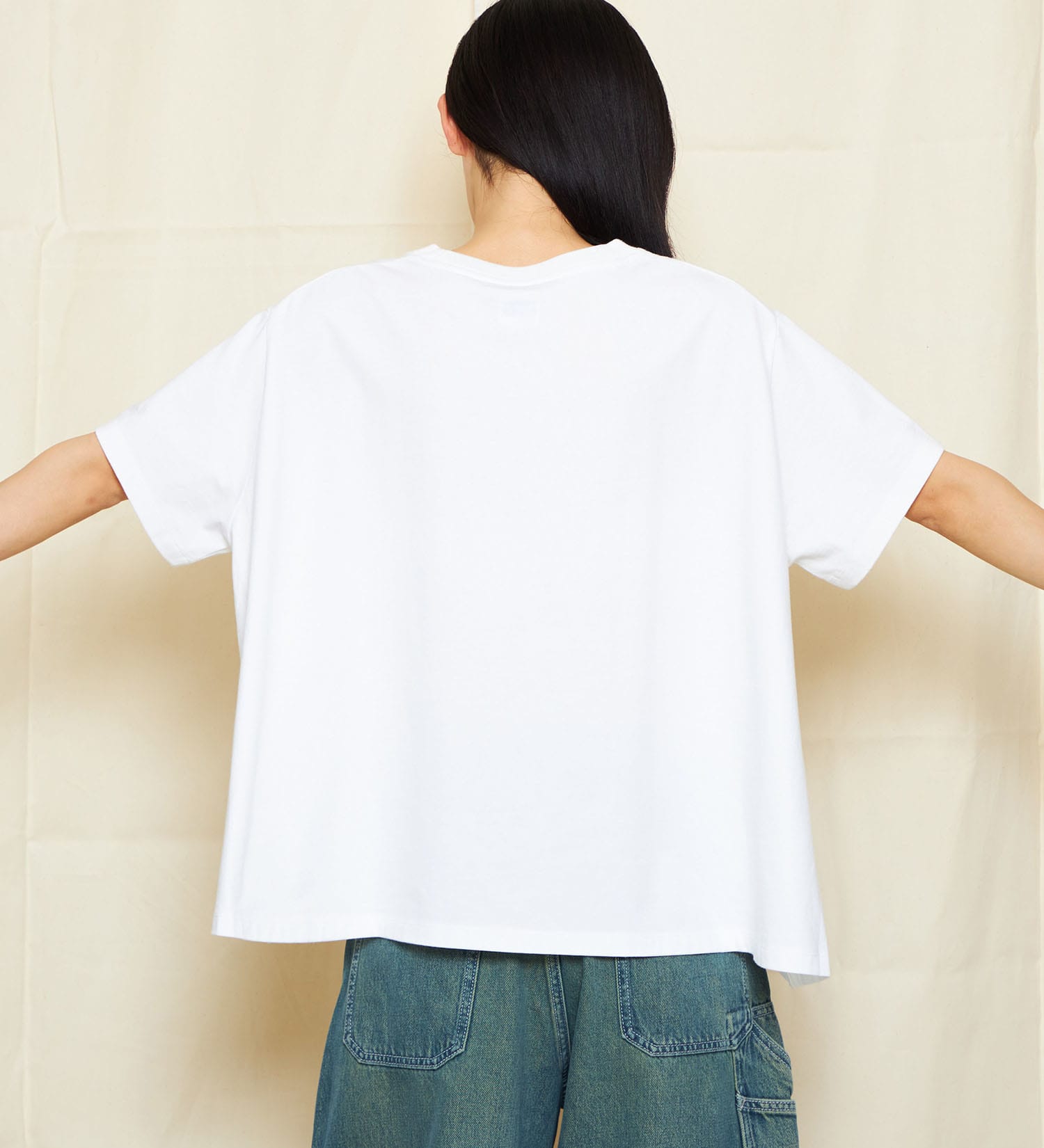 Lee(リー)のフレア半袖Tシャツ|トップス/Tシャツ/カットソー/レディース|ホワイト