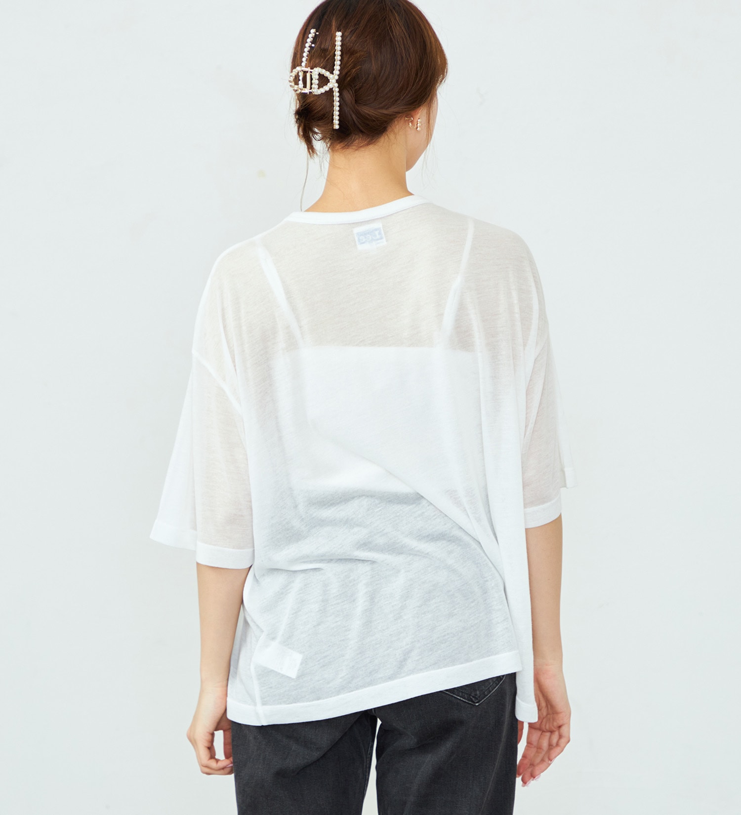 Lee(リー)のシアープルオーバーTシャツ|トップス/Tシャツ/カットソー/レディース|ホワイト