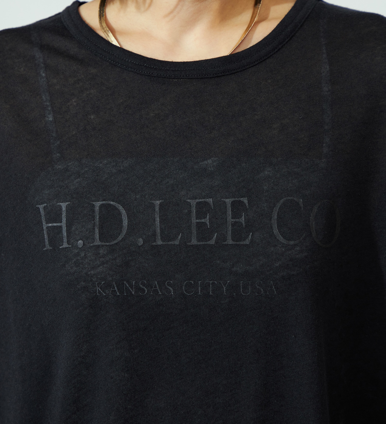 Lee(リー)の【SALE】シアープルオーバーTシャツ|トップス/Tシャツ/カットソー/レディース|ブラック