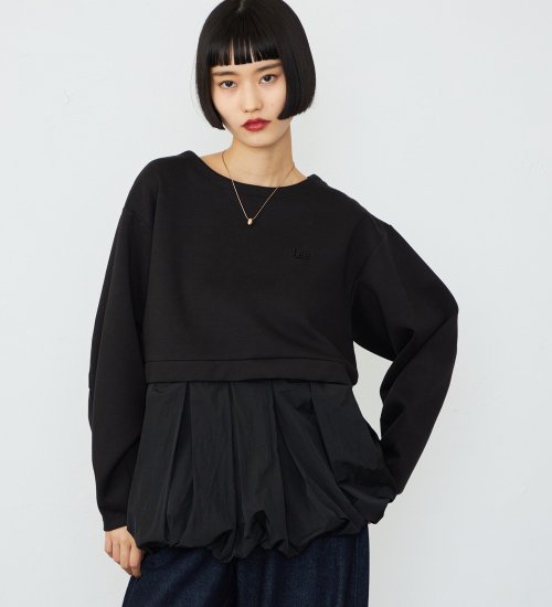 Lee(リー)のバルーンスウェット ダンボールニット|トップス/スウェット/レディース|ブラック