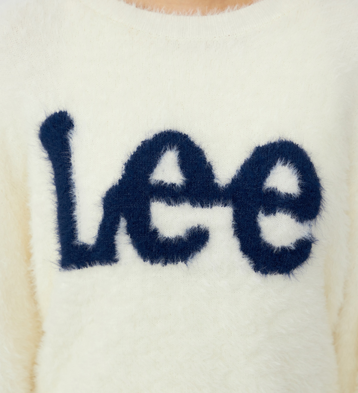 Lee(リー)のLeeロゴ シャギーニット|トップス/ニット/セーター/レディース|オフホワイト