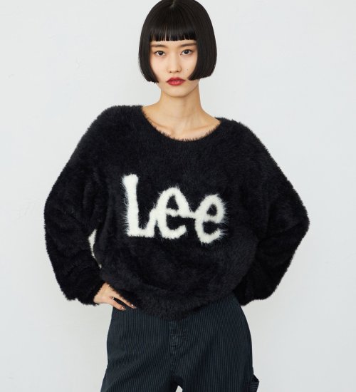 Lee(リー)のLeeロゴ シャギーニット|トップス/ニット/セーター/レディース|ブラック