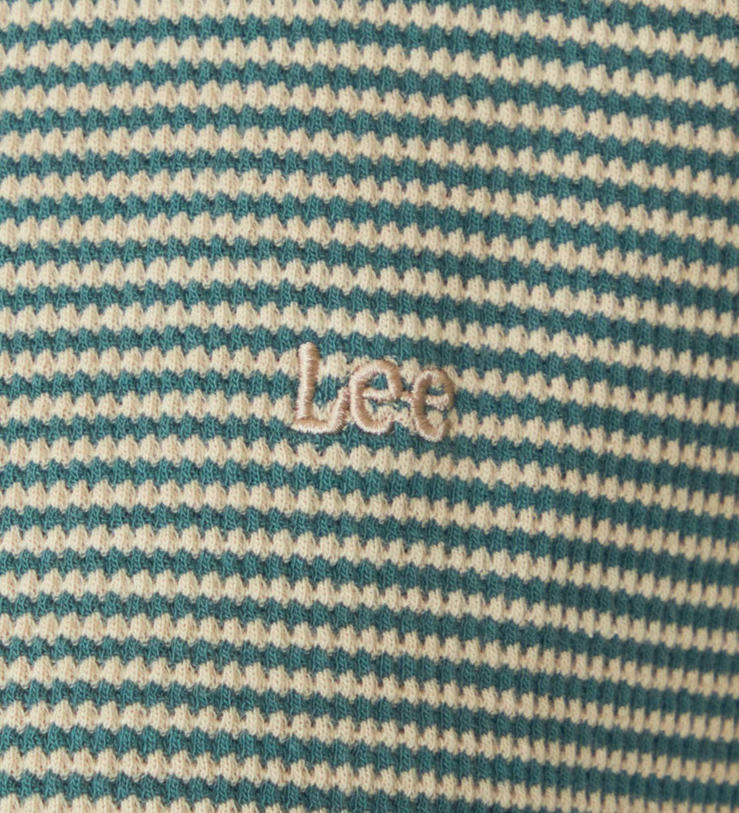 Lee(リー)のボーダーワッフルシャツ|トップス/シャツ/ブラウス/レディース|グリーン