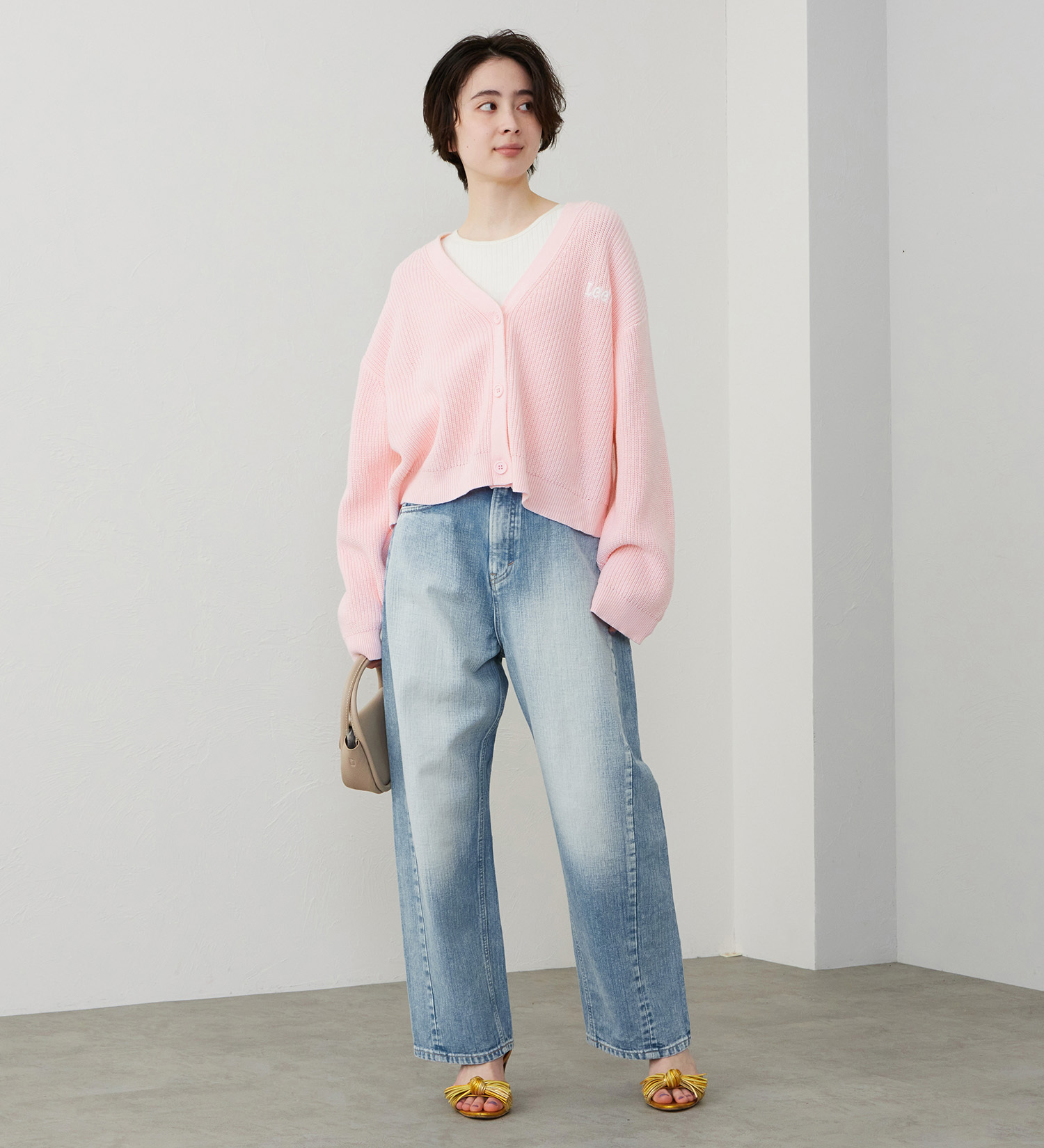 Lee(リー)のニットカーディガン|トップス/ニット/セーター/レディース|ピンク