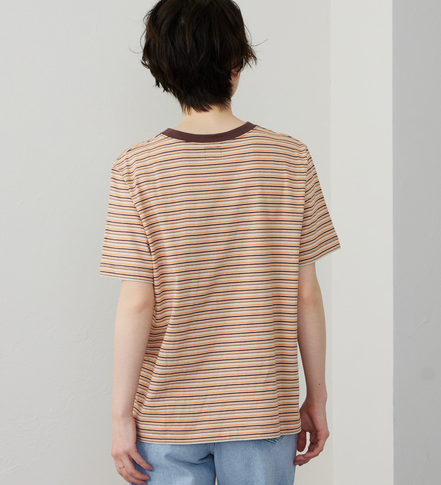 Lee(リー)のマルチボーダーTシャツ|トップス/Tシャツ/カットソー/レディース|ブラウン