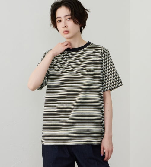 Lee(リー)のマルチボーダーTシャツ|トップス/Tシャツ/カットソー/レディース|チャコール
