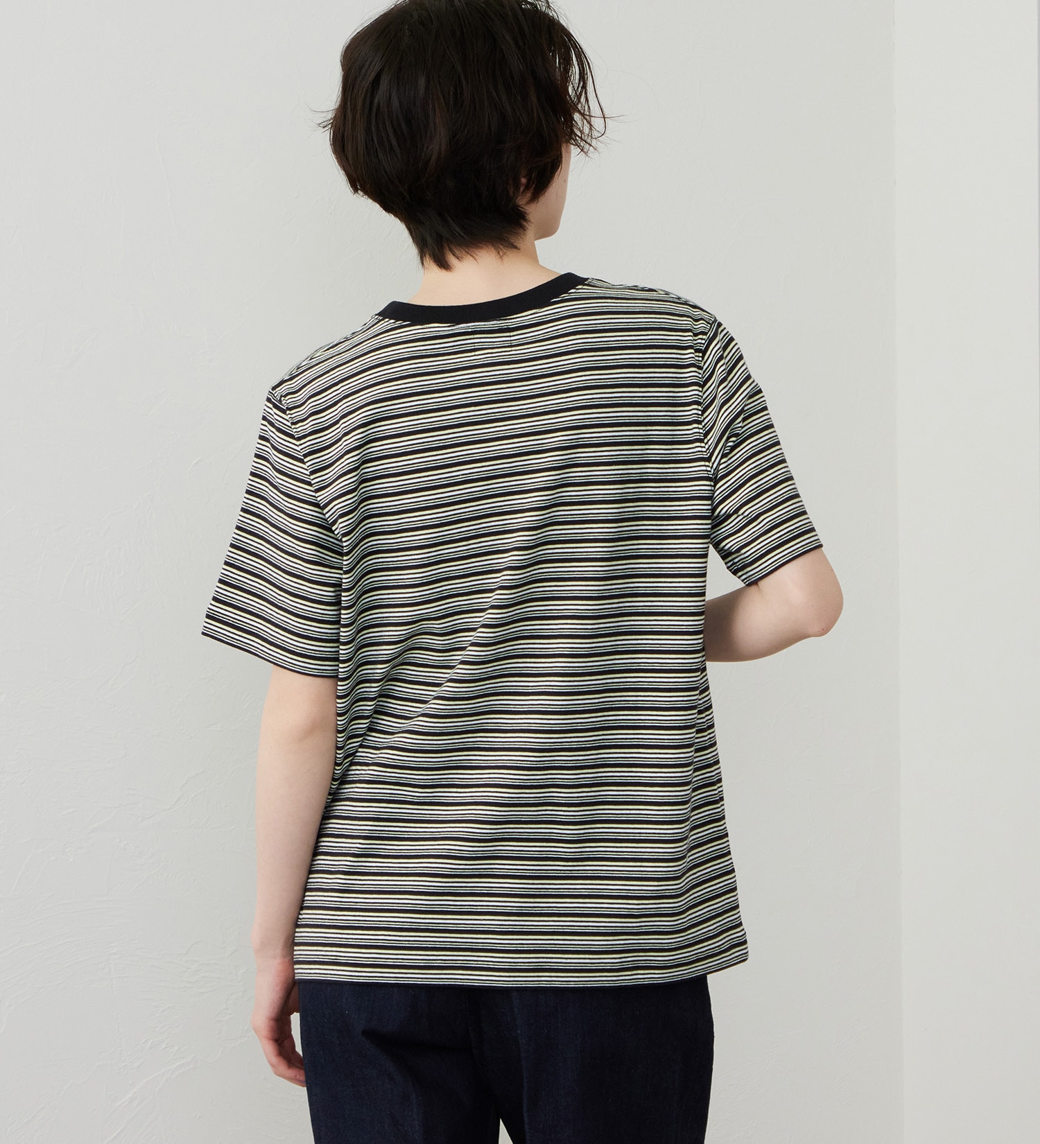 Lee(リー)のマルチボーダーTシャツ|トップス/Tシャツ/カットソー/レディース|チャコール