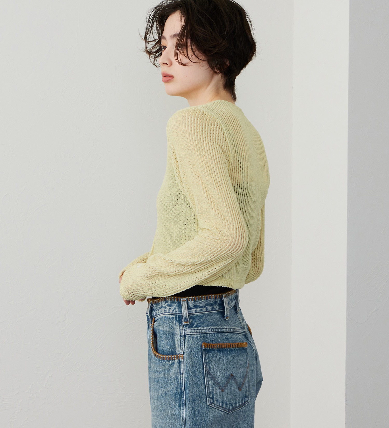 Lee(リー)のクルーネックカーディガン|トップス/その他トップス/レディース|グリーン