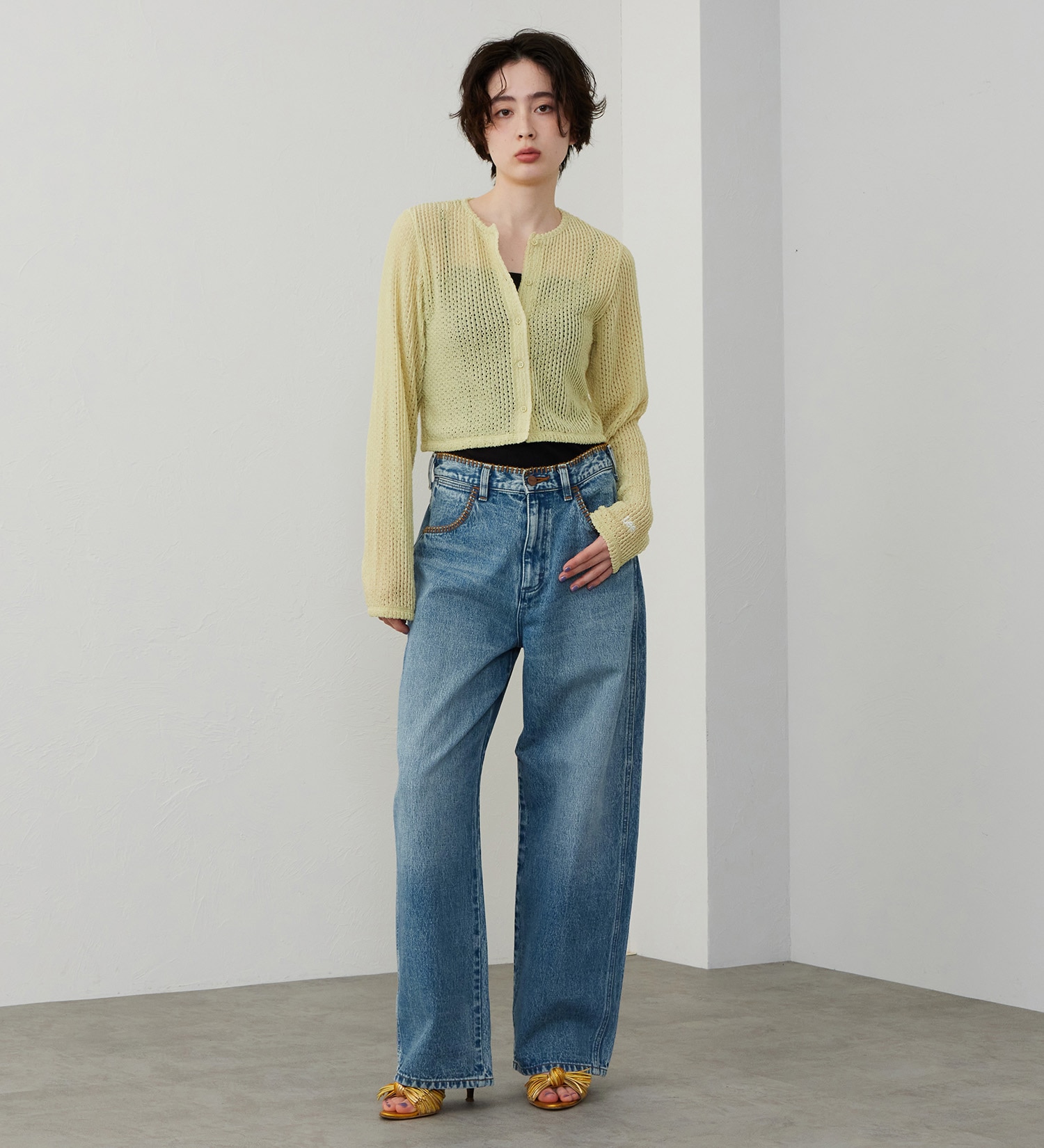 Lee(リー)のクルーネックカーディガン|トップス/その他トップス/レディース|グリーン