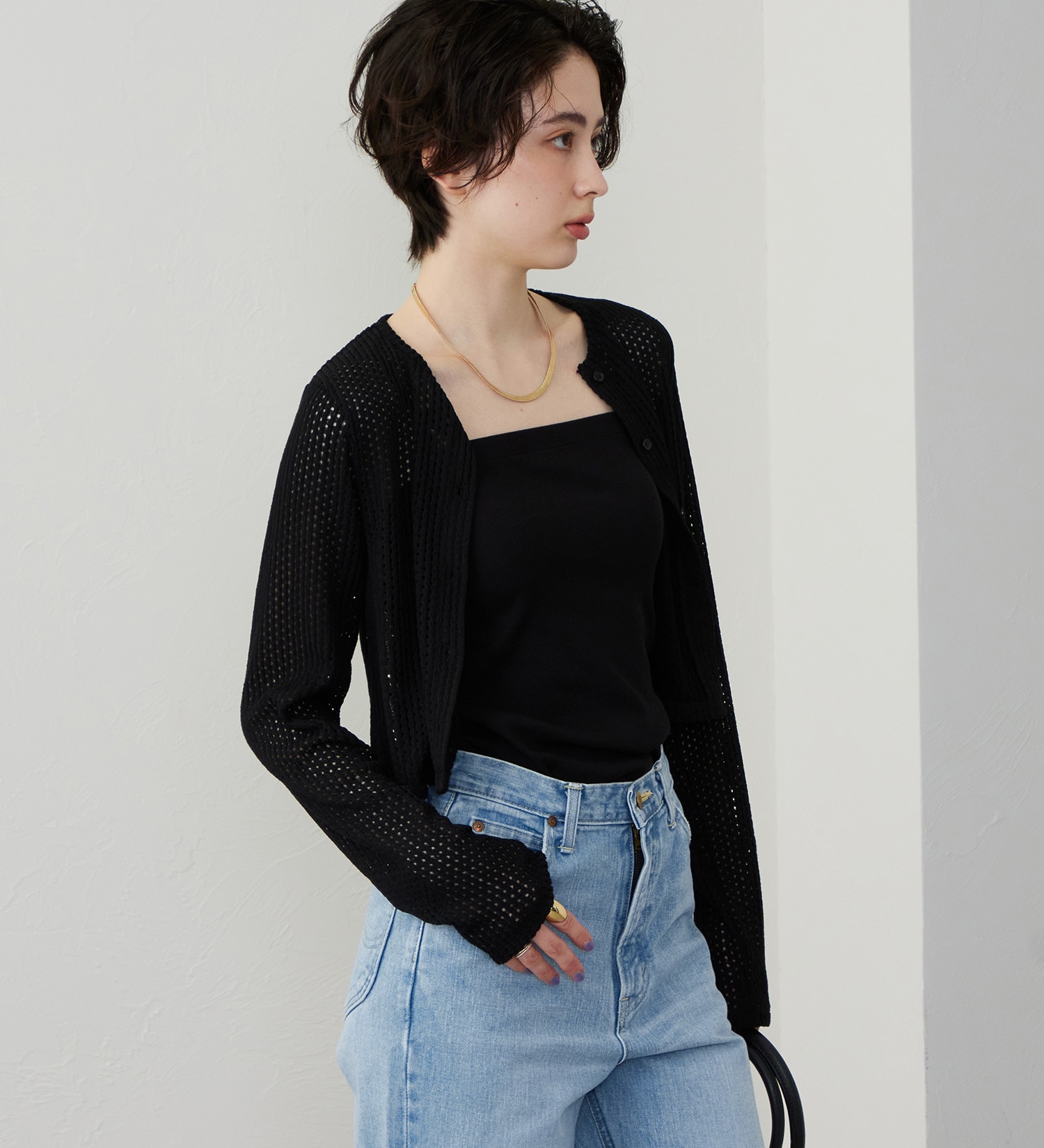 Lee(リー)のクルーネックカーディガン|トップス/その他トップス/レディース|ブラック