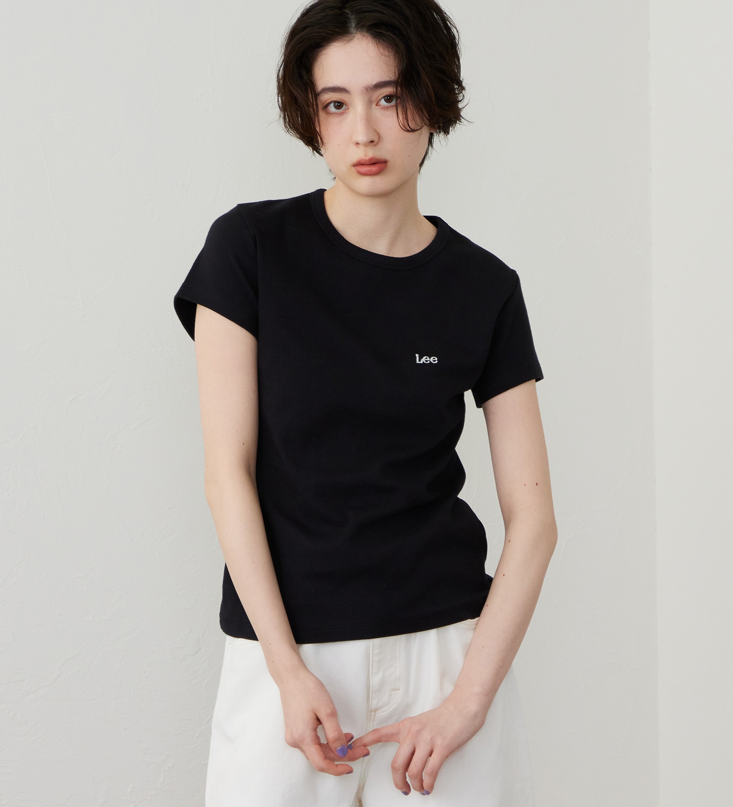 Lee(リー)のコンパクトフィットTシャツ|トップス/Tシャツ/カットソー/レディース|ブラック