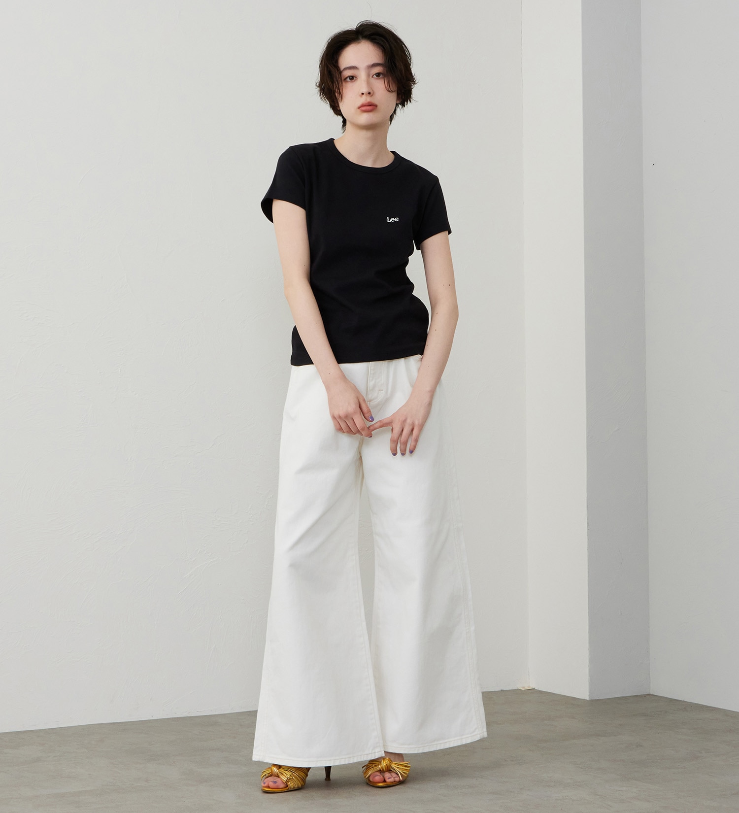 Lee(リー)のコンパクトフィットTシャツ|トップス/Tシャツ/カットソー/レディース|ブラック