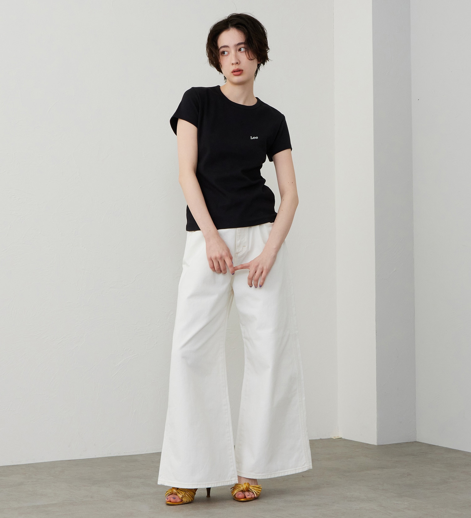 Lee(リー)のコンパクトフィットTシャツ|トップス/Tシャツ/カットソー/レディース|ブラック