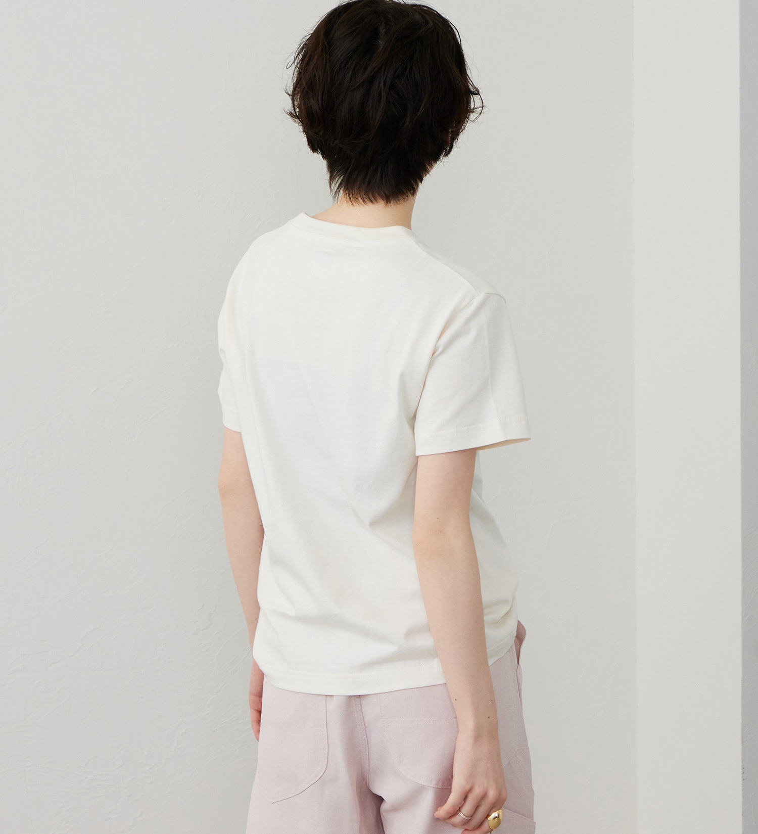 Lee(リー)のロゴハーフスリーブTシャツ|トップス/Tシャツ/カットソー/レディース|アイボリー