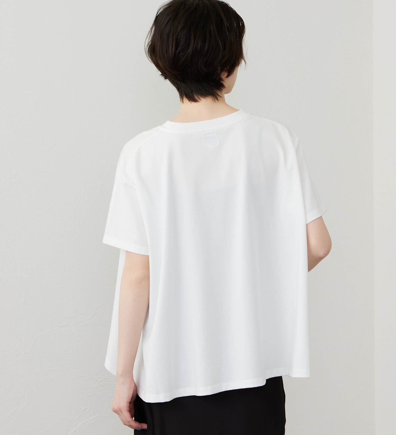 Lee(リー)のフレアーTシャツ【体型カバー】|トップス/Tシャツ/カットソー/レディース|ホワイト