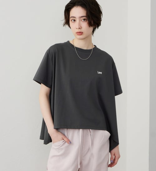 Lee(リー)のフレアーTシャツ【体型カバー】|トップス/Tシャツ/カットソー/レディース|チャコール
