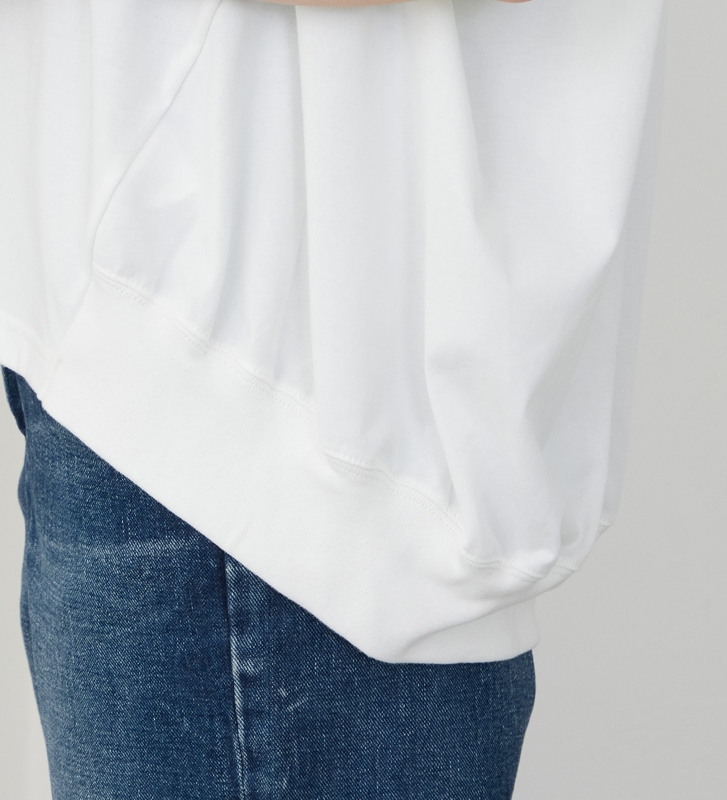 Lee(リー)のコクーンTシャツ【体型カバー】|トップス/Tシャツ/カットソー/レディース|ホワイト