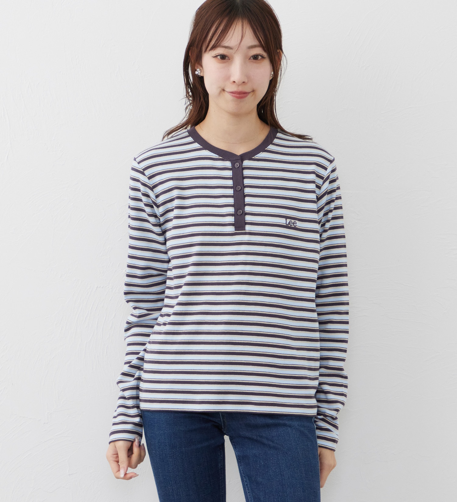 Lee(リー)のEMBROYDERY TEE/刺繍長袖Tシャツ|トップス/Tシャツ/カットソー/レディース|ブラウン