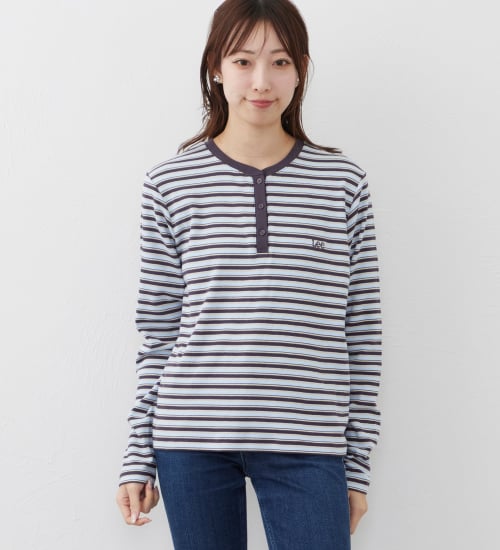 Lee(リー)のEMBROYDERY TEE/刺繍長袖Tシャツ|トップス/Tシャツ/カットソー/レディース|ブラウン