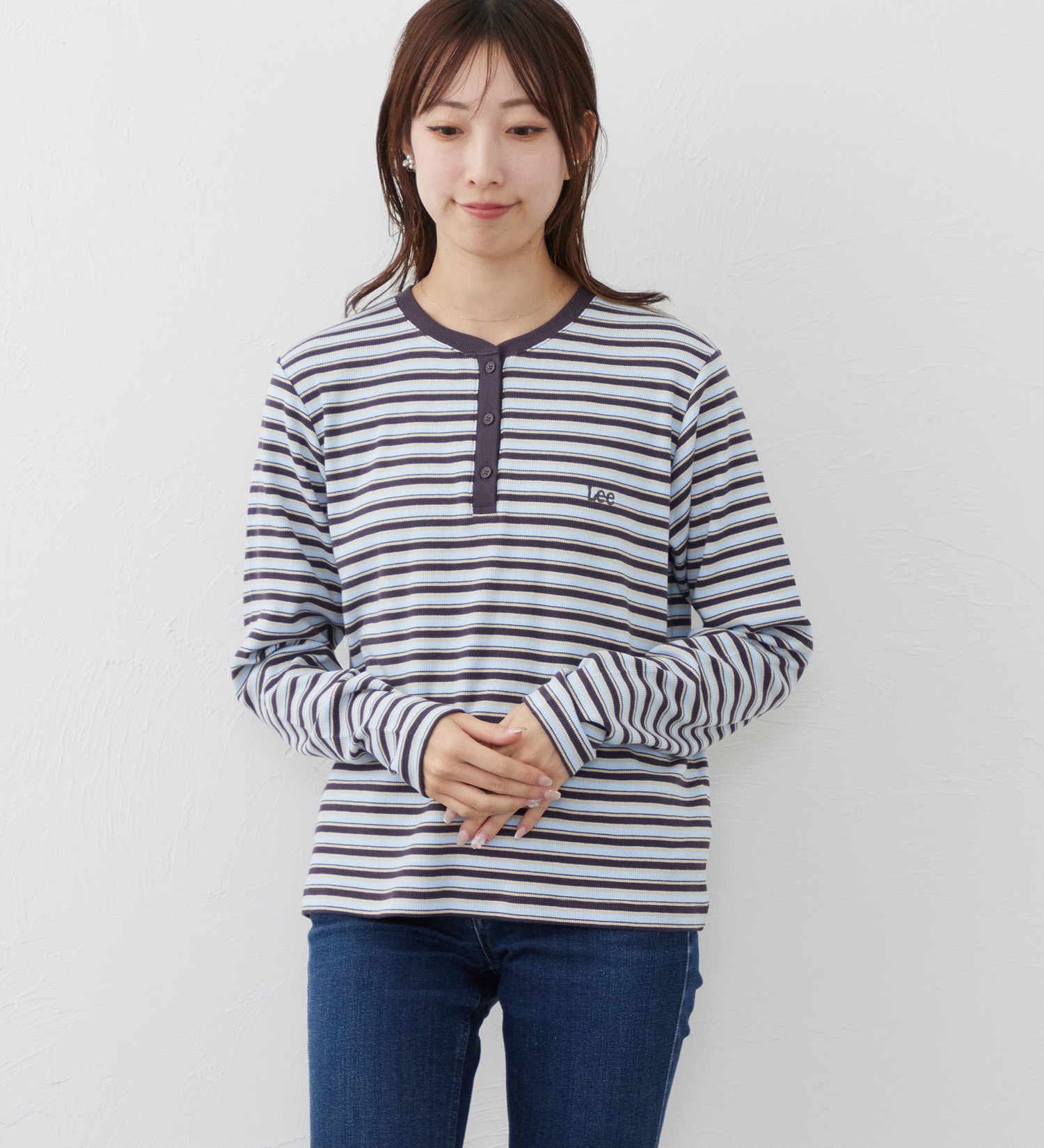 Lee(リー)のEMBROYDERY TEE/刺繍長袖Tシャツ|トップス/Tシャツ/カットソー/レディース|ブラウン