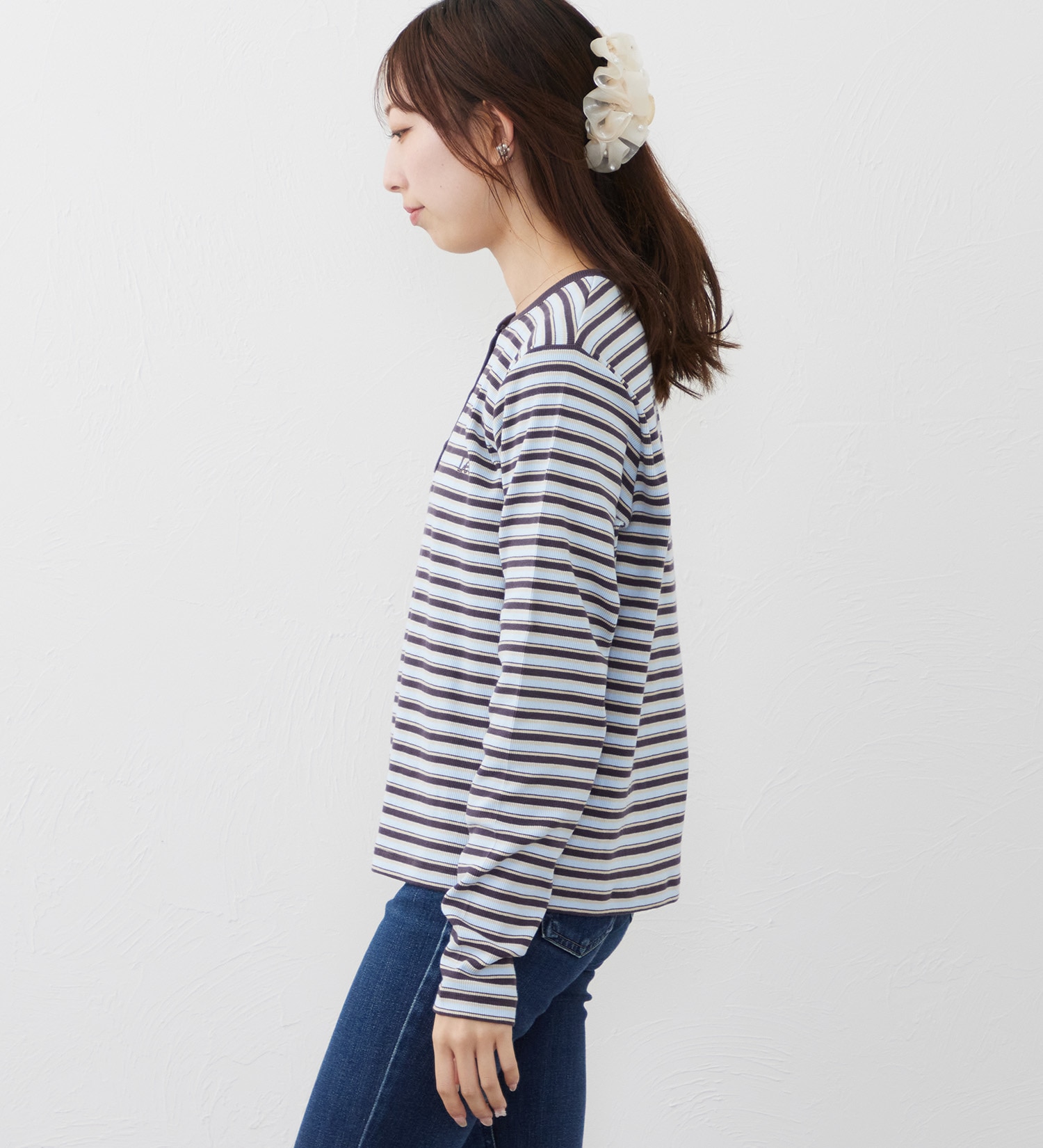 Lee(リー)のEMBROYDERY TEE/刺繍長袖Tシャツ|トップス/Tシャツ/カットソー/レディース|ブラウン