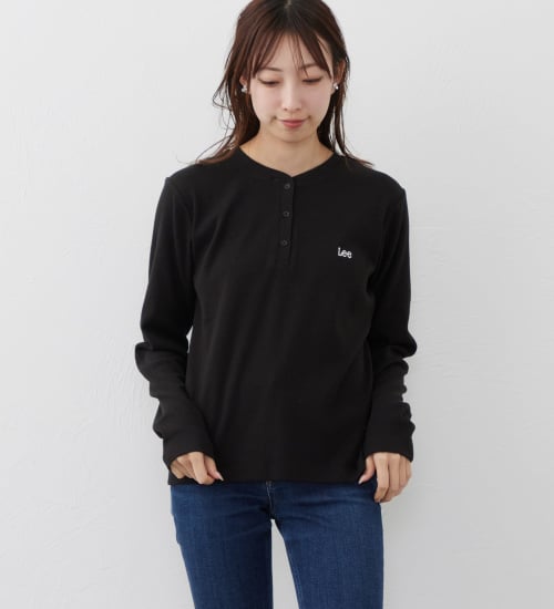 Lee(リー)のEMBROYDERY TEE/刺繍長袖Tシャツ|トップス/Tシャツ/カットソー/レディース|ブラック